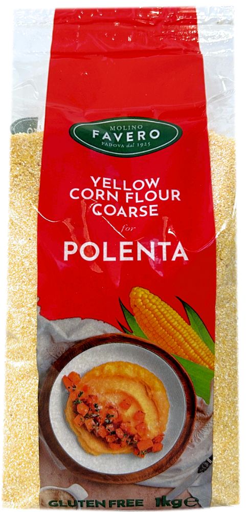 Madspildsvare: Favero Gul Majsmel Polenta Grov Kg