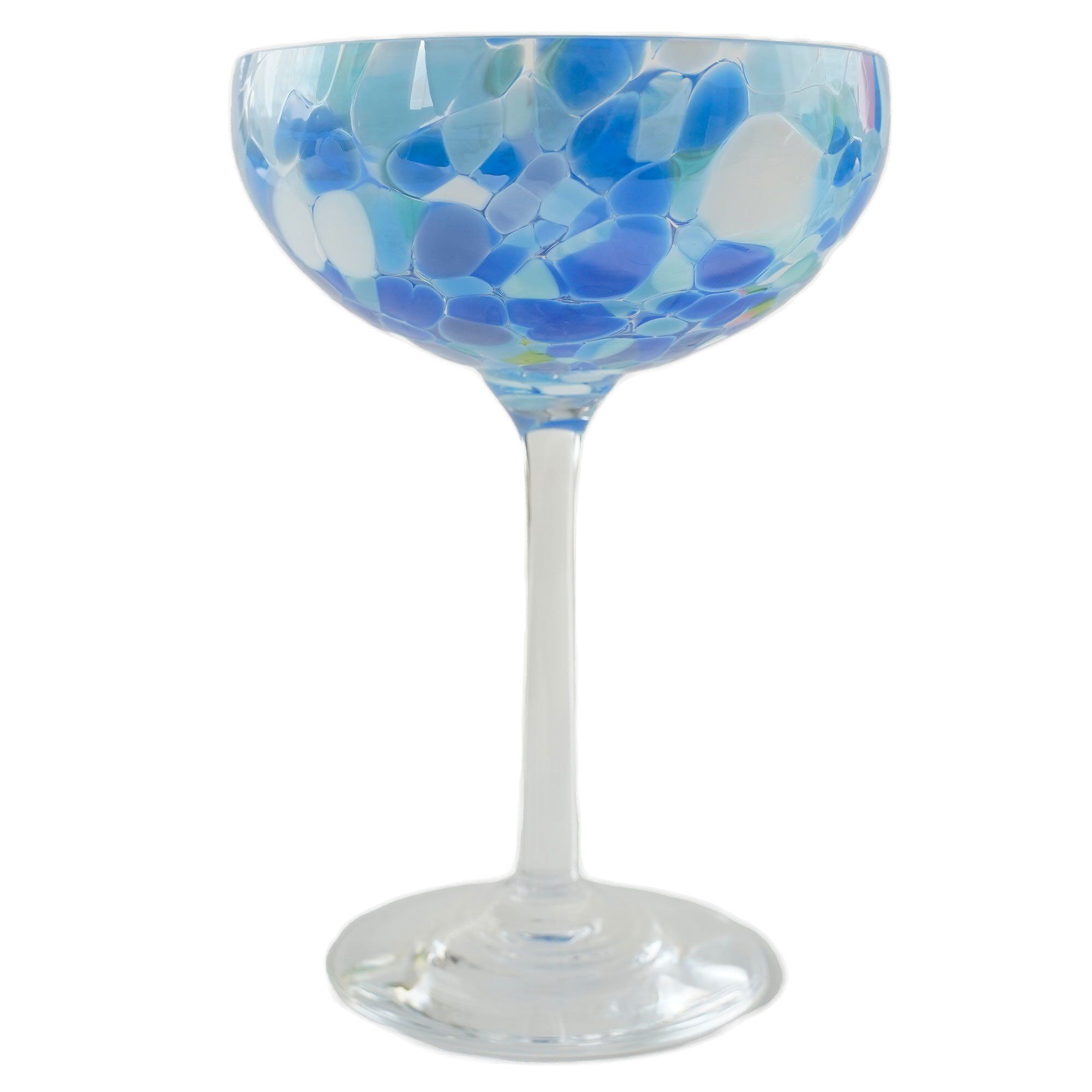 Magnor Swirl Champagneglas 22 Cl  Blå