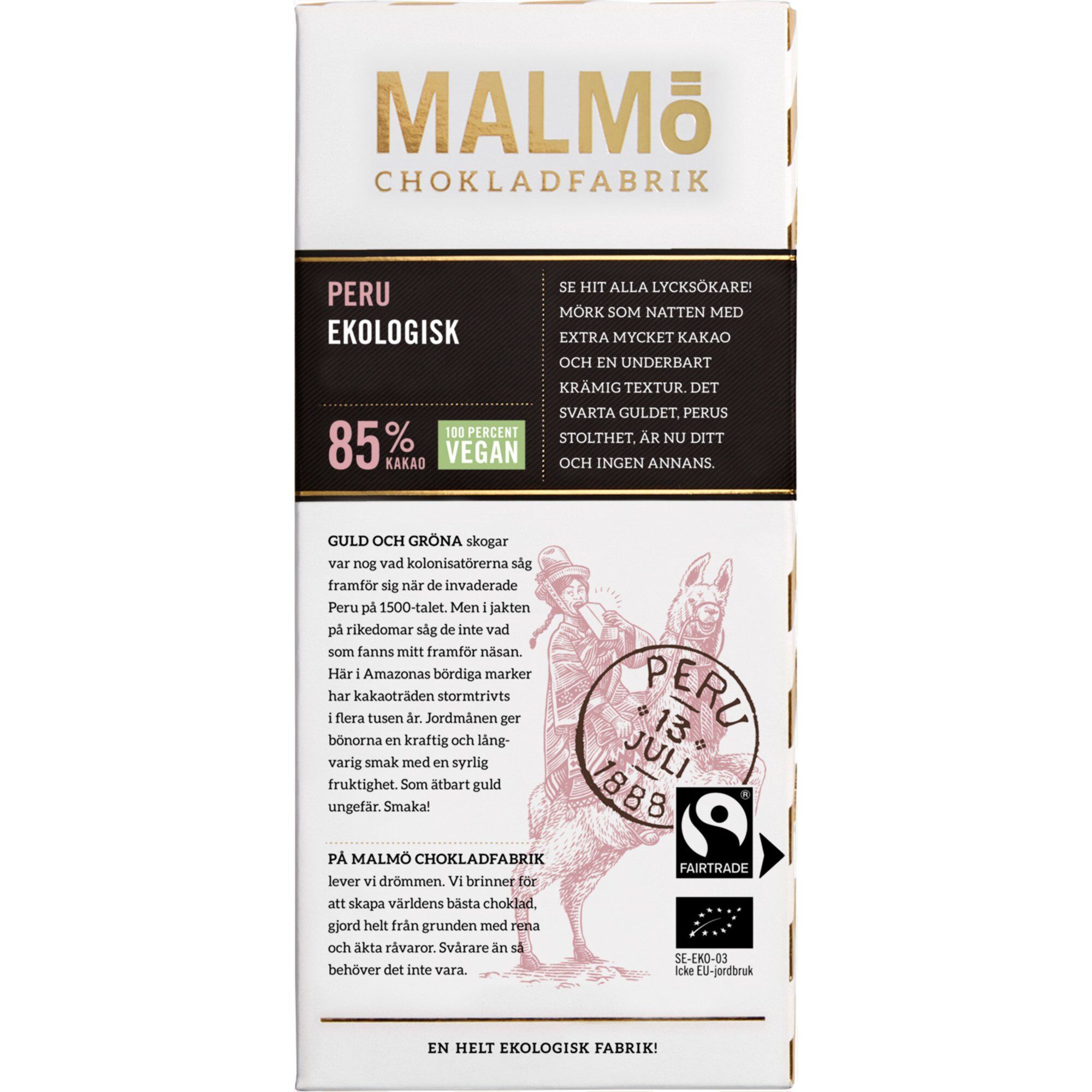 Malmö Chokladfabrik Peru 85