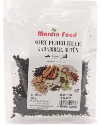 Mardin Food Sort Peber Hele 50