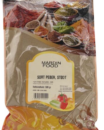 Mardin Food Sort Peber  Stødt 500