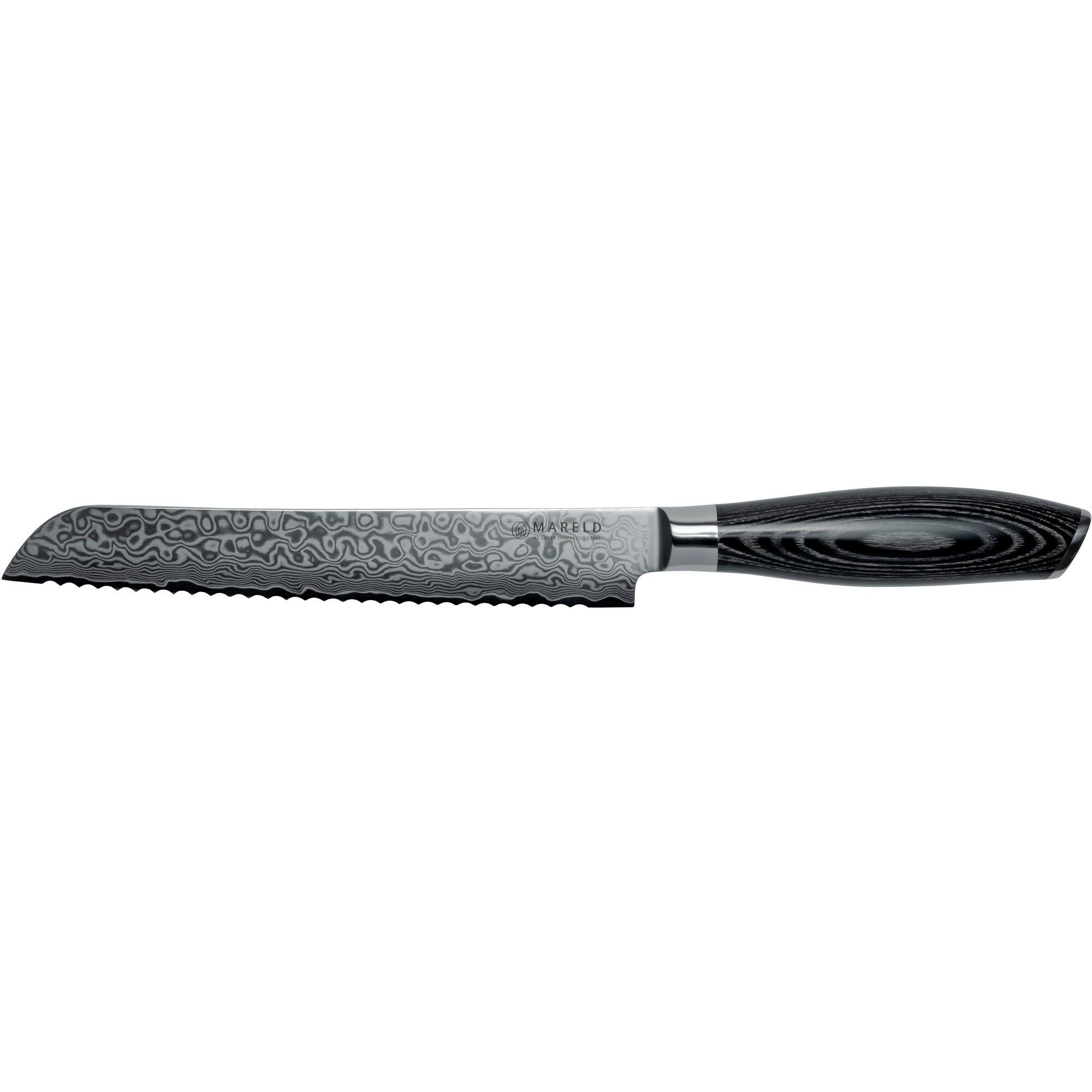 Mareld Akio Brødkniv 20 Cm  Sort