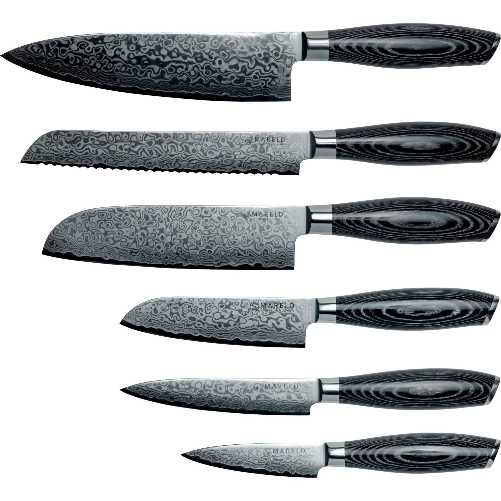 Mareld Akio Knivsæt    Knive  Sort