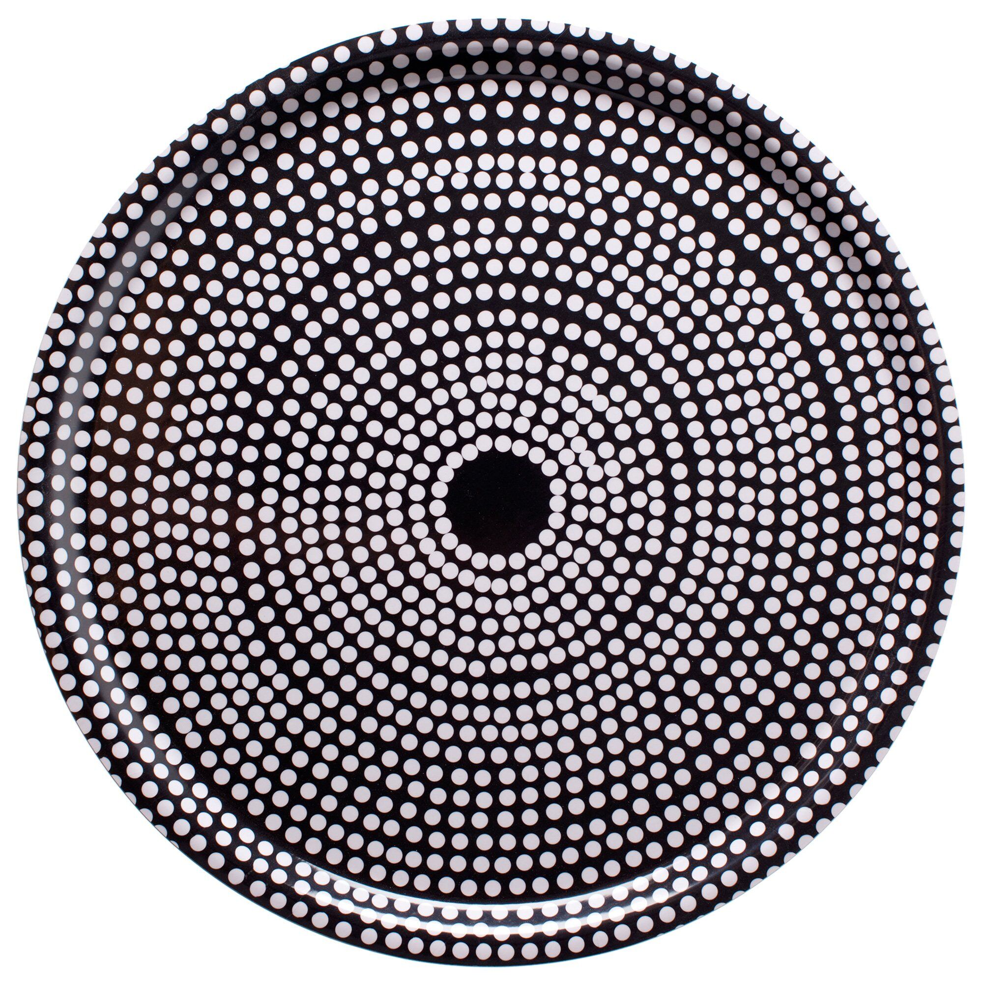 Marimekko Fokus Bakke  46 Cm  Sort Hvid