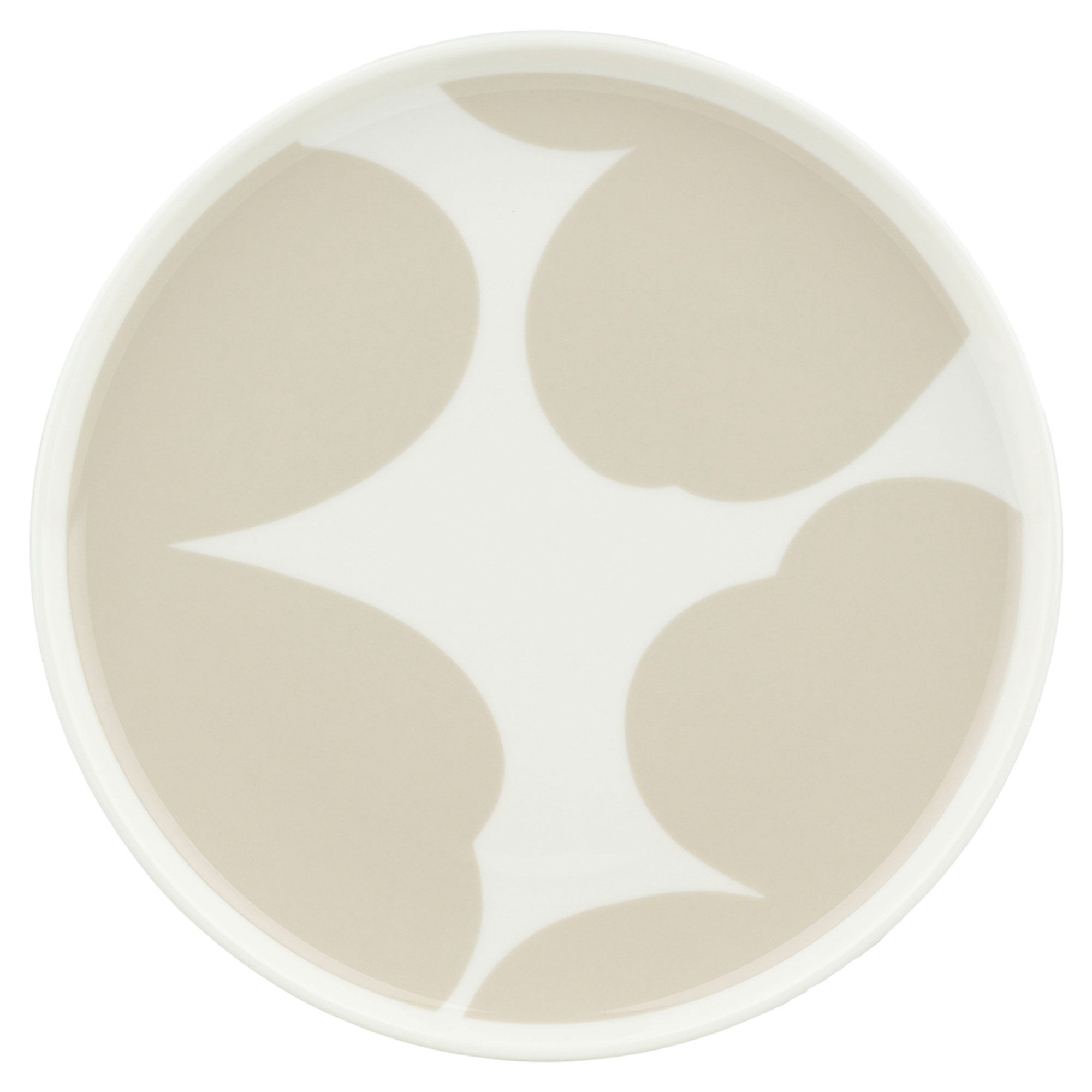 Marimekko Iso Unikko Tallerken 20 Cm  Hvid Beige