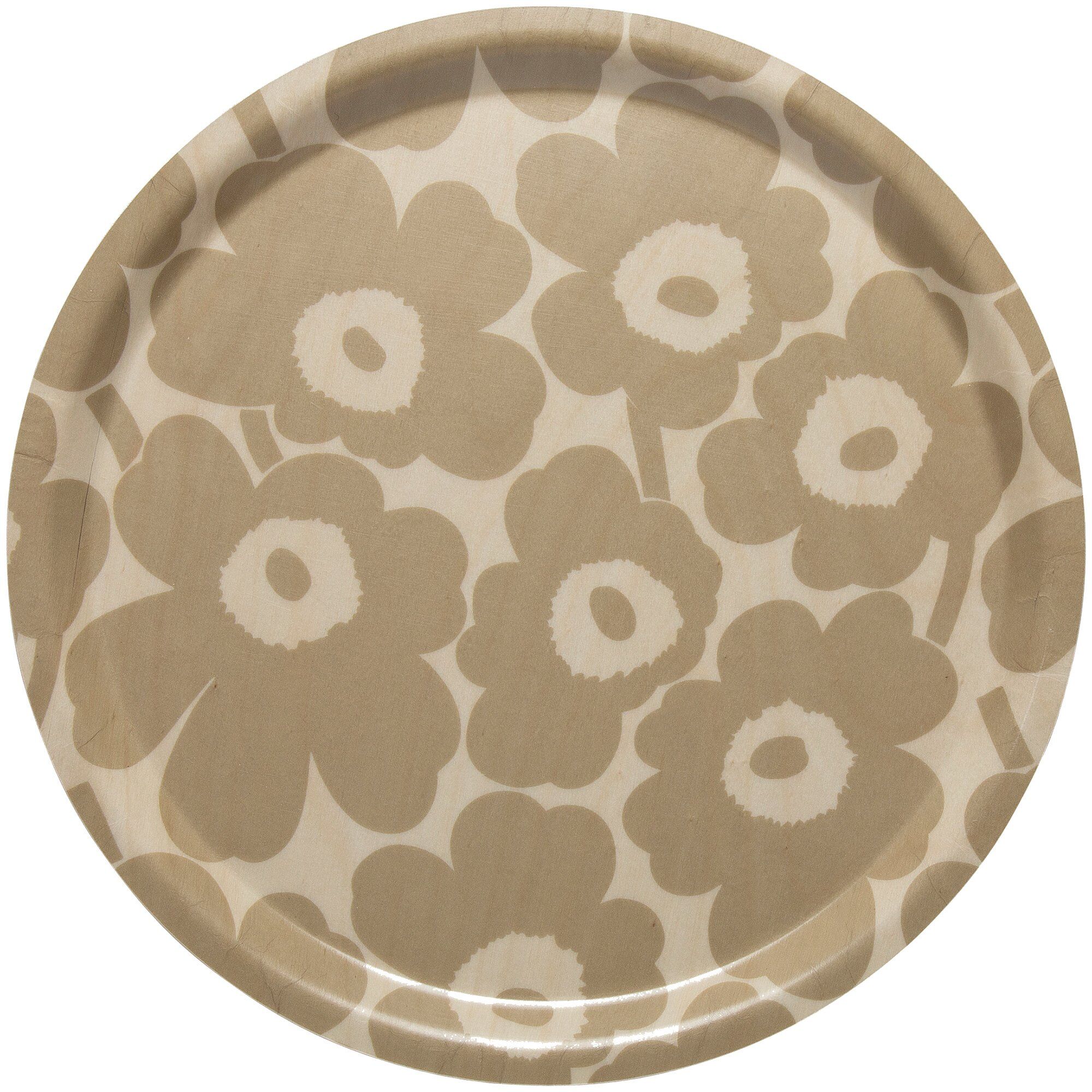 Marimekko Mini Unikko Bakke  31 Cm  Lysebrun Beige