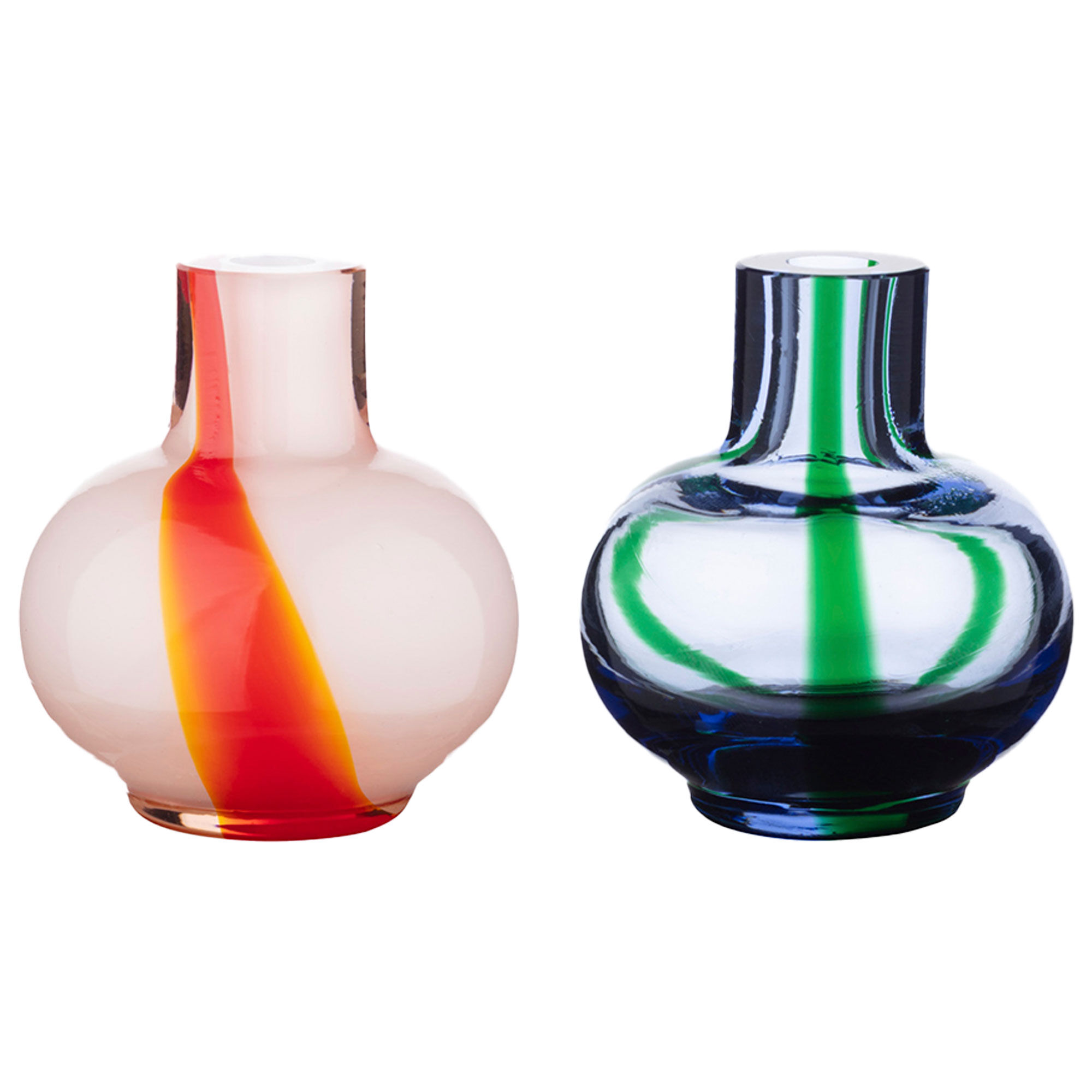 Marimekko Mini Vas  -pack   Cm  Blå Grön Röd Vit