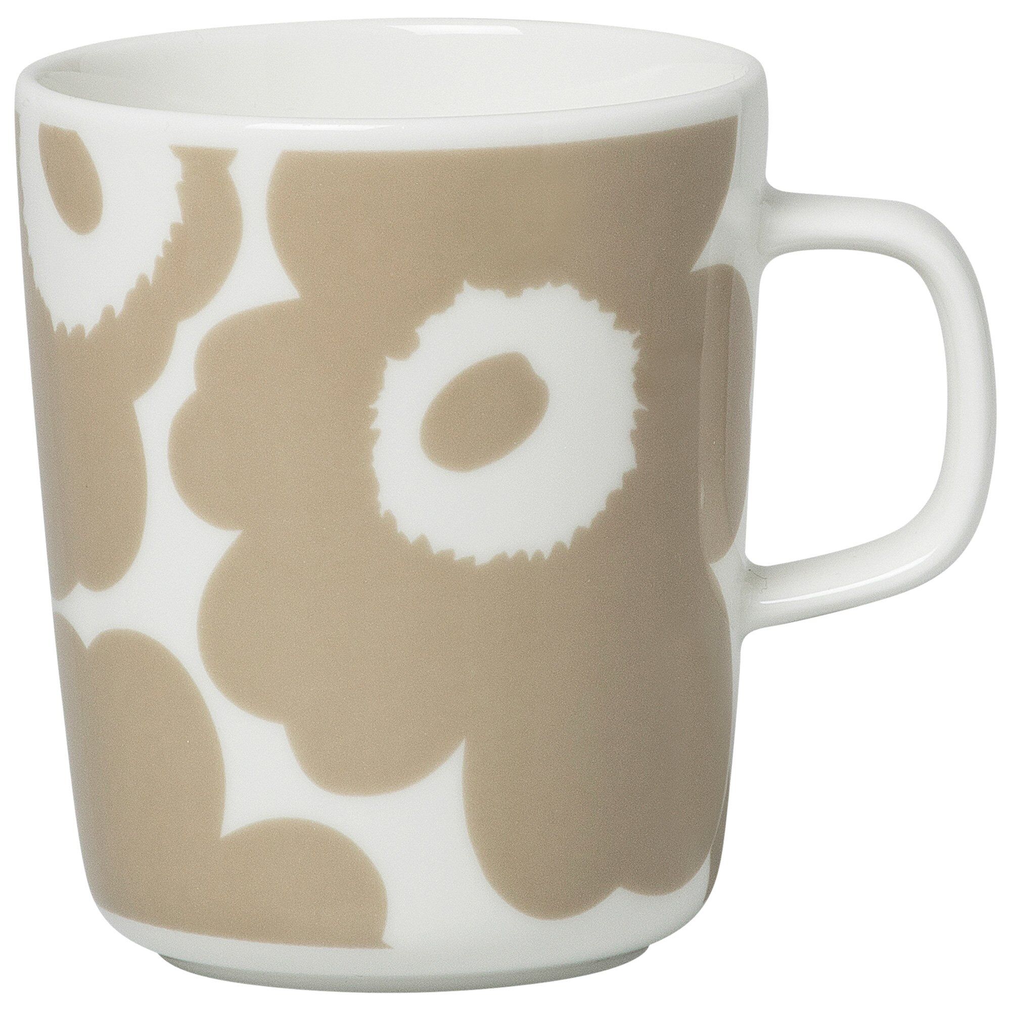 Marimekko Oiva Krus      Dl  Unikko  Hvid Beige