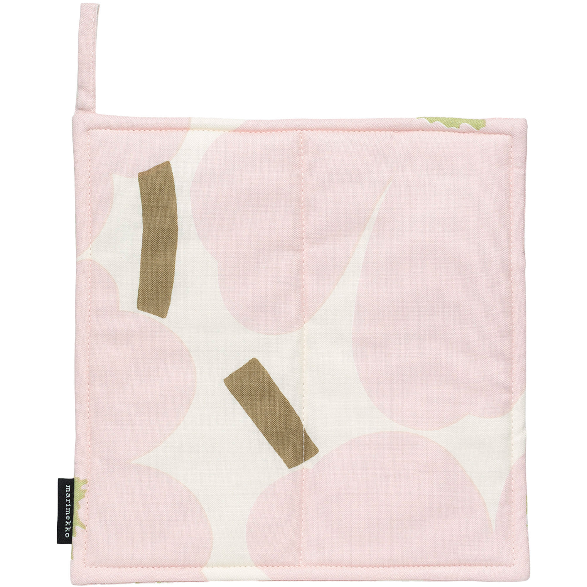 Marimekko Pieni Unikko Grydelap  Hvid Rosa