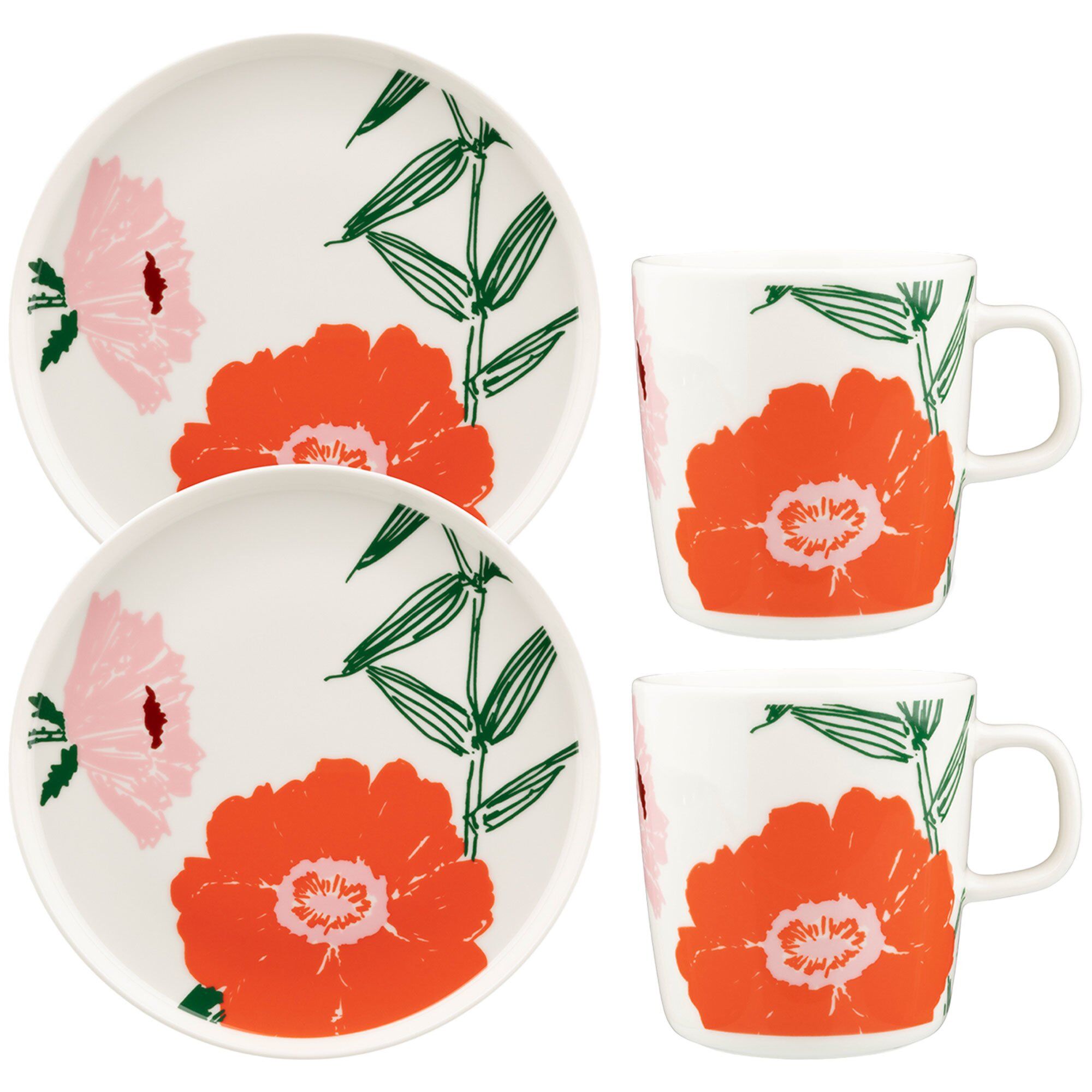 Marimekko Puutarhakutsut Morgenmadssæt    Dele