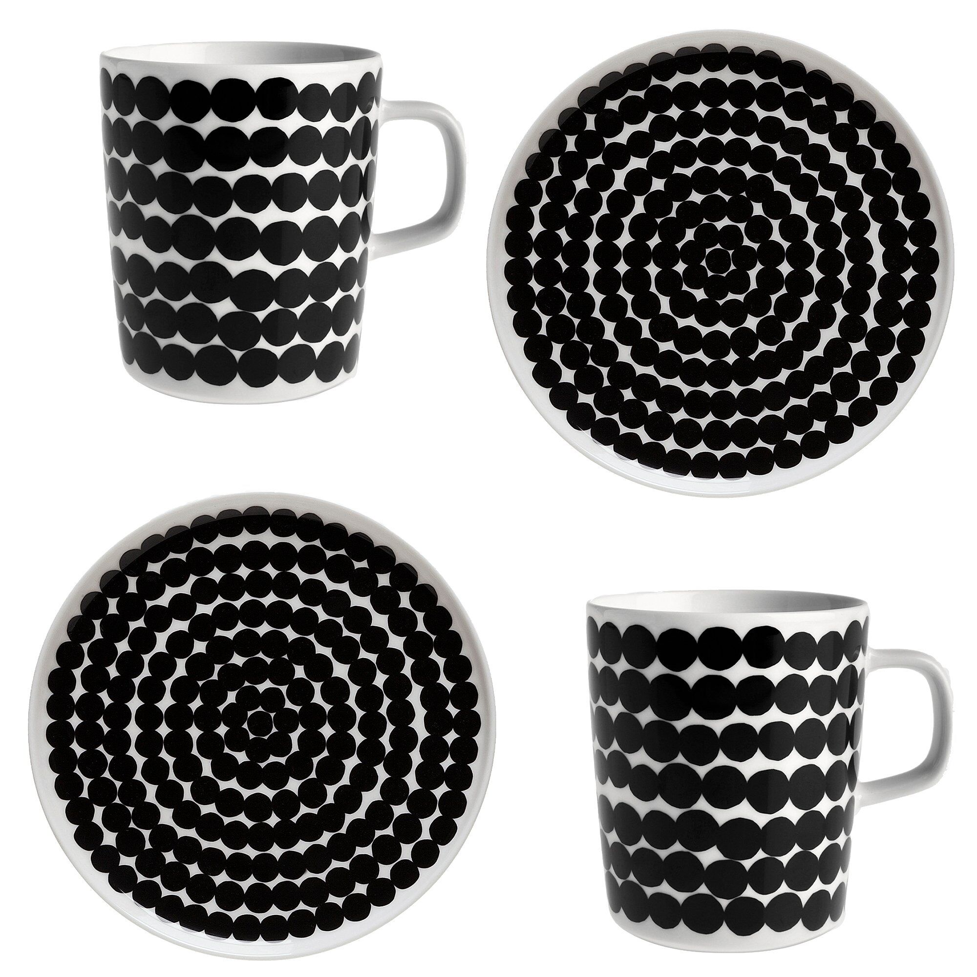 Marimekko Räsymatto Morgenmadssæt  Krus   Tallerken
