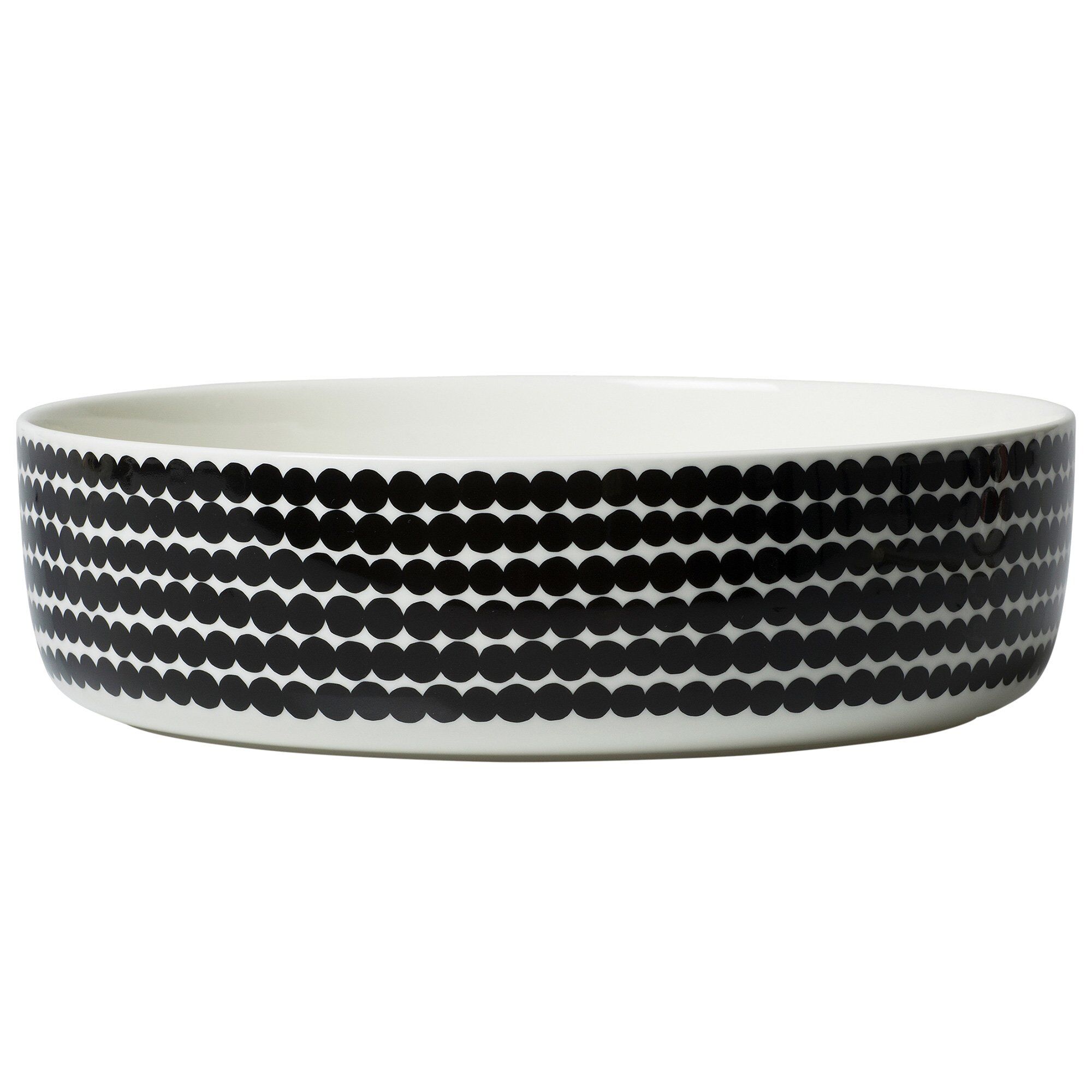 Marimekko Räsymatto Skål    Liter  Sort Hvid