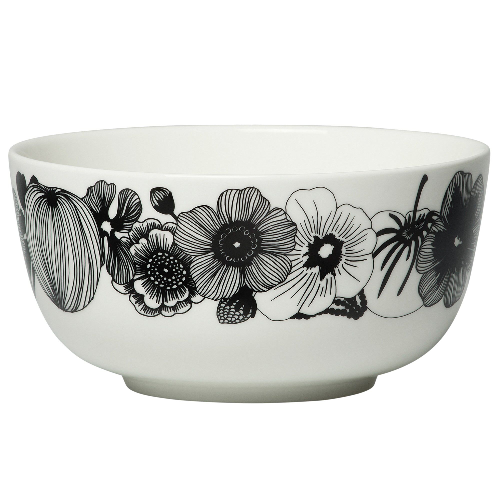 Marimekko Siirtolapuutarha Skål    Dl  Sort Hvid