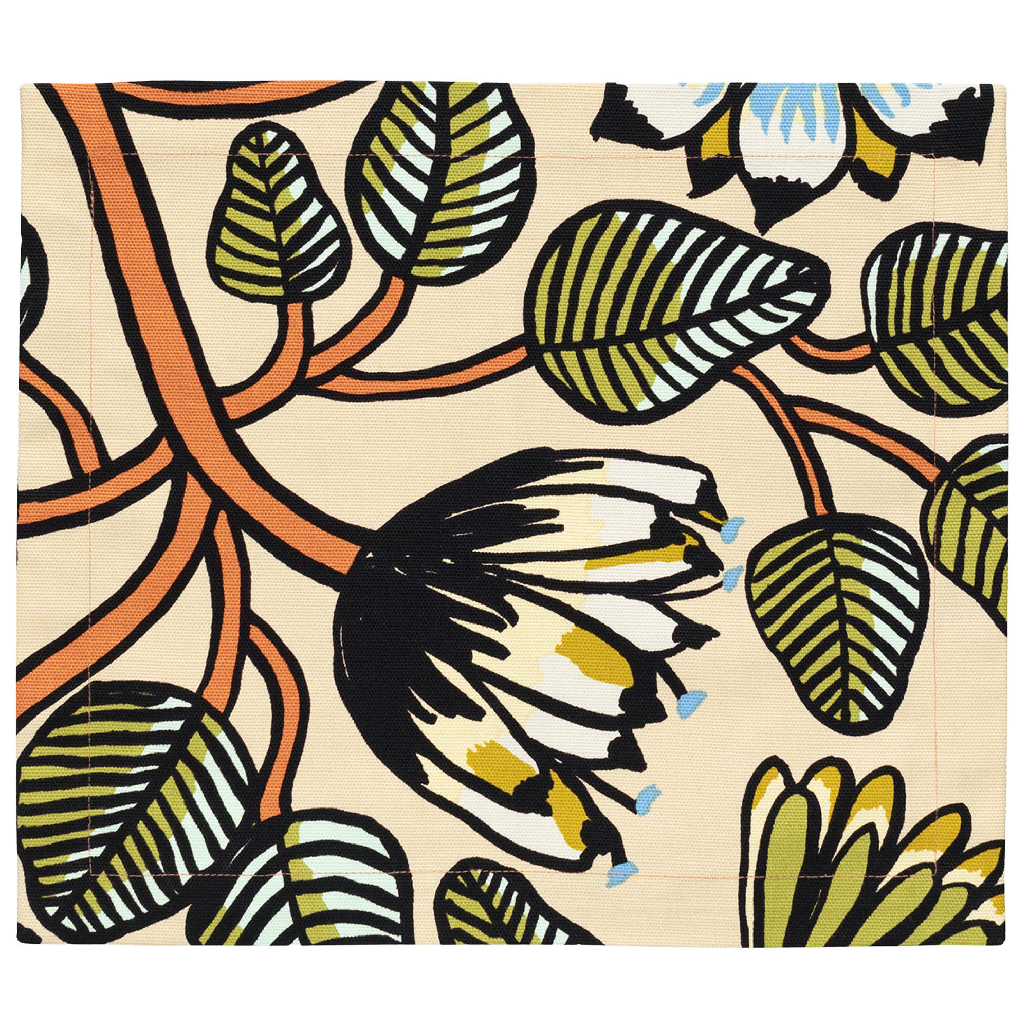 Marimekko Tiara Dækkeserviett 35x40 Cm  Sand Grøn Orange