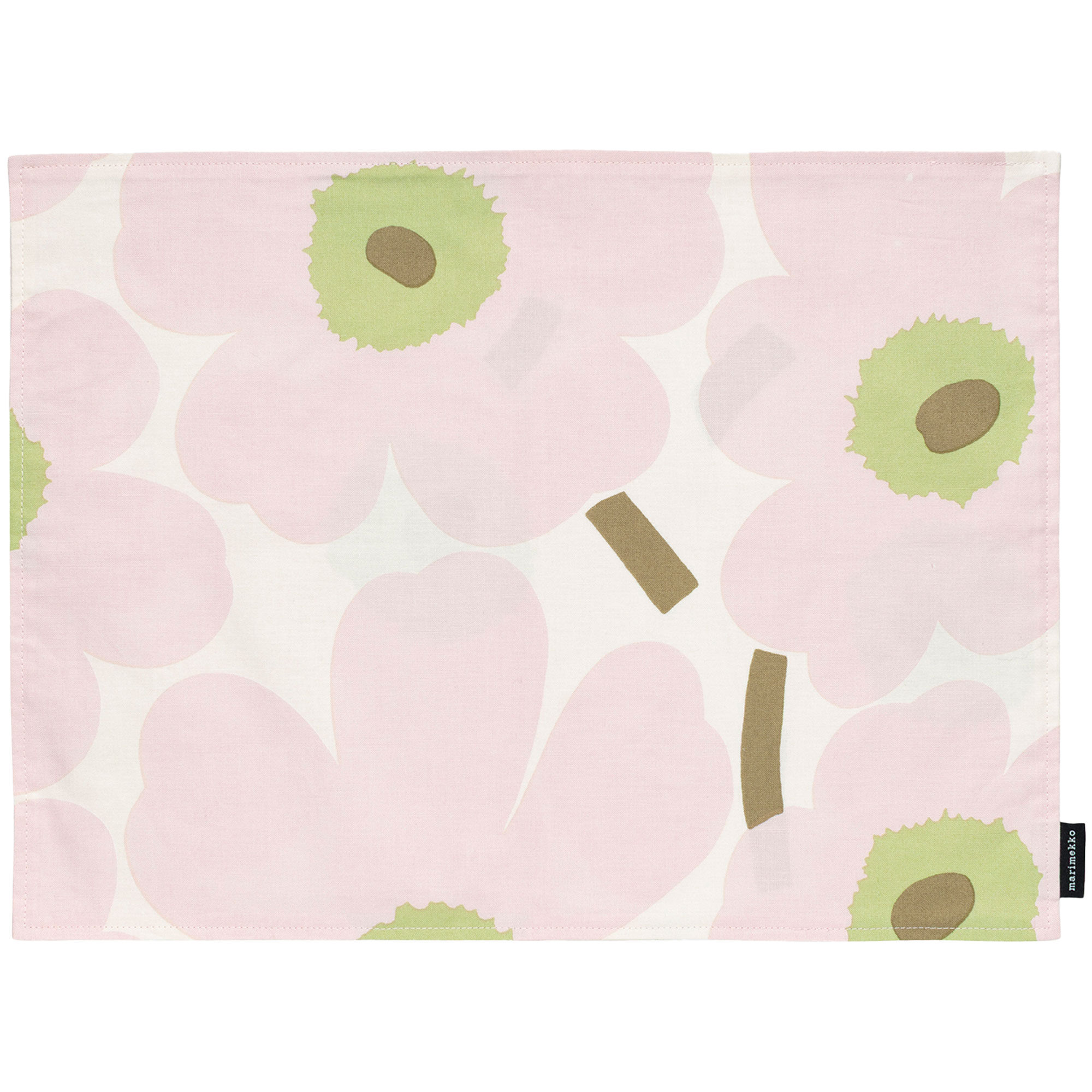 Marimekko Unikko Dækkeserviet 31   42 Cm  Hvid Rosa Pæregrøn