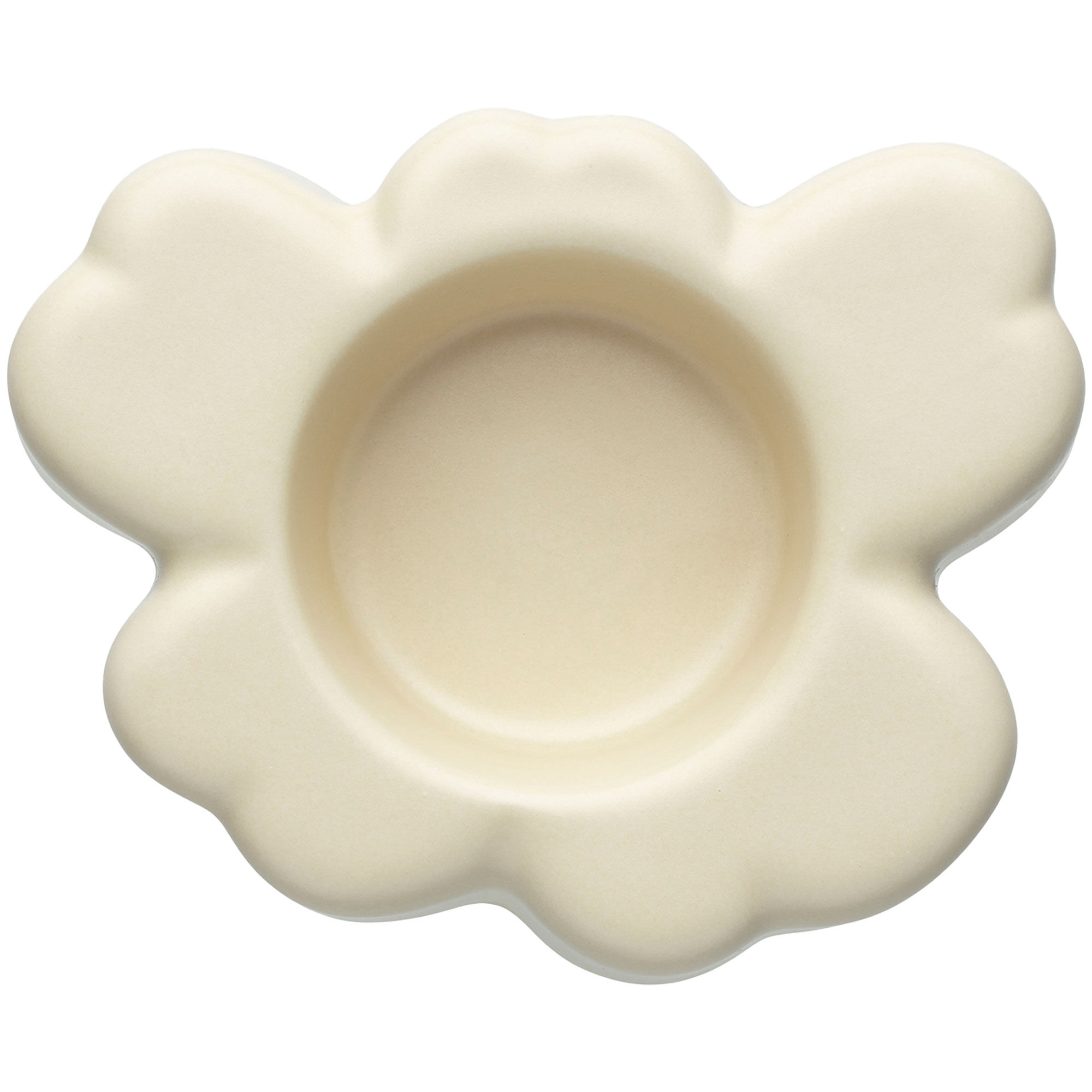Marimekko Unikko Fyrfadsstage 10 Cm  Beige Hvid