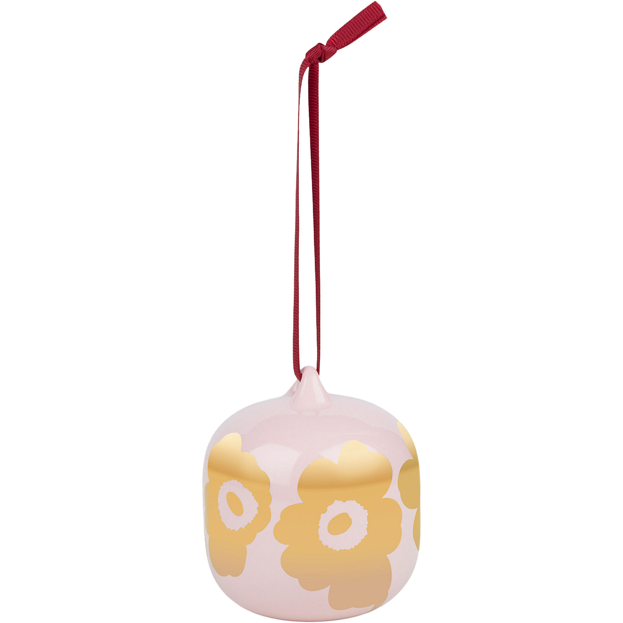 Marimekko Unikko Juletræspynt  Rosa Guld