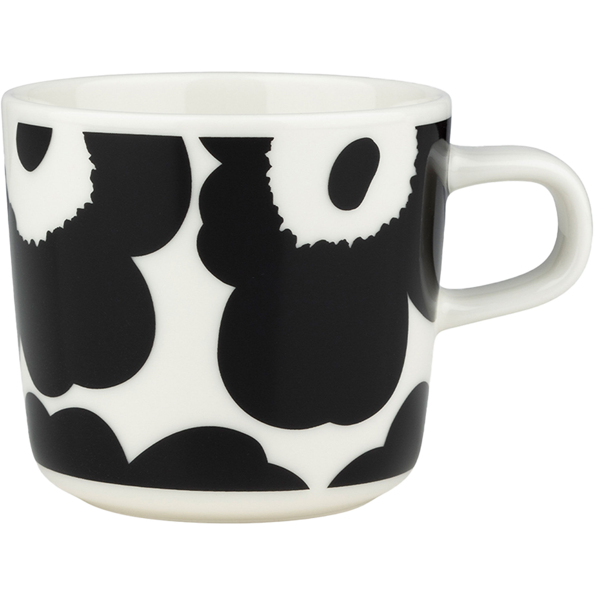 Marimekko Unikko Kaffekop   Dl  Sort Hvid