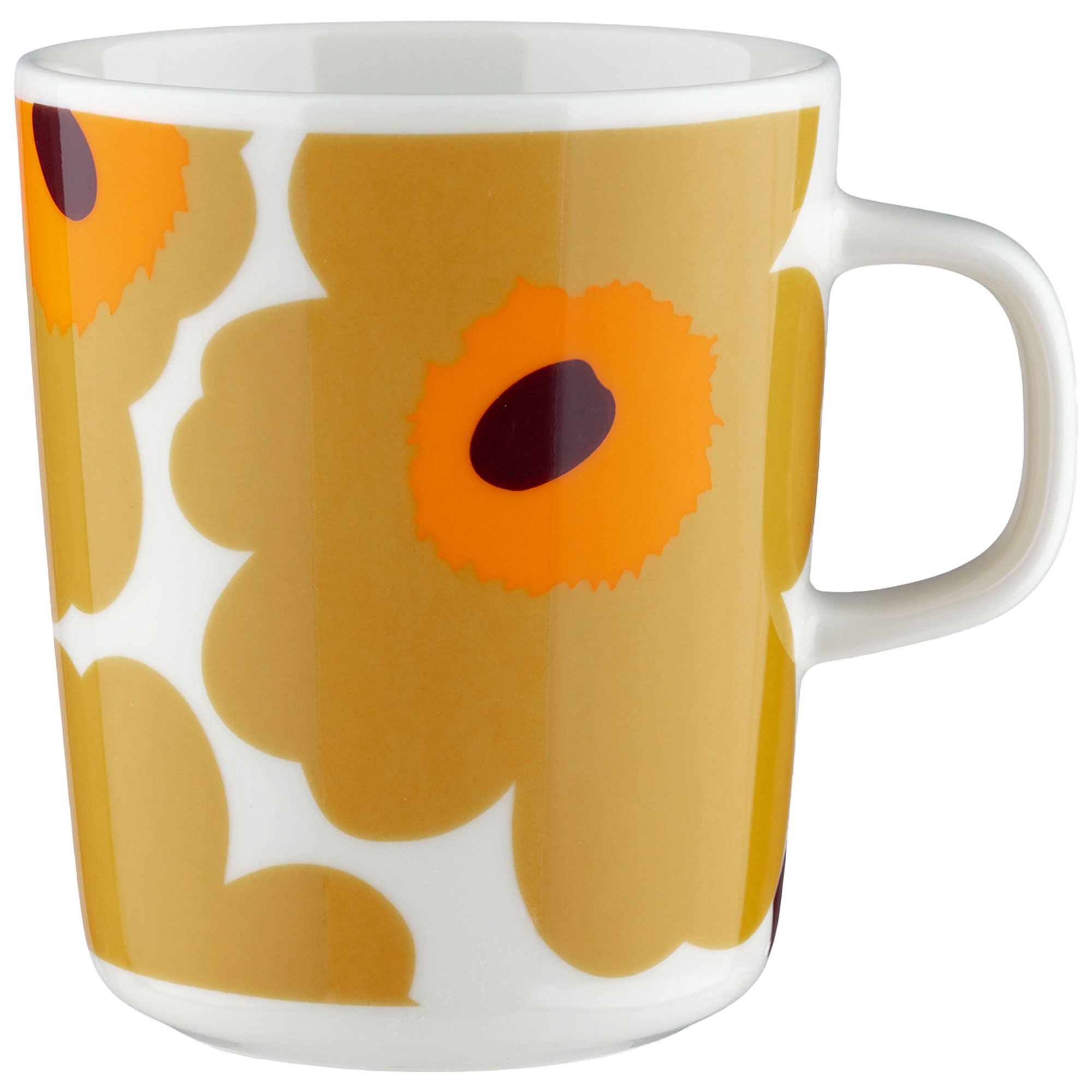 Marimekko Unikko Krus     Dl  Hvid Karamel Orange