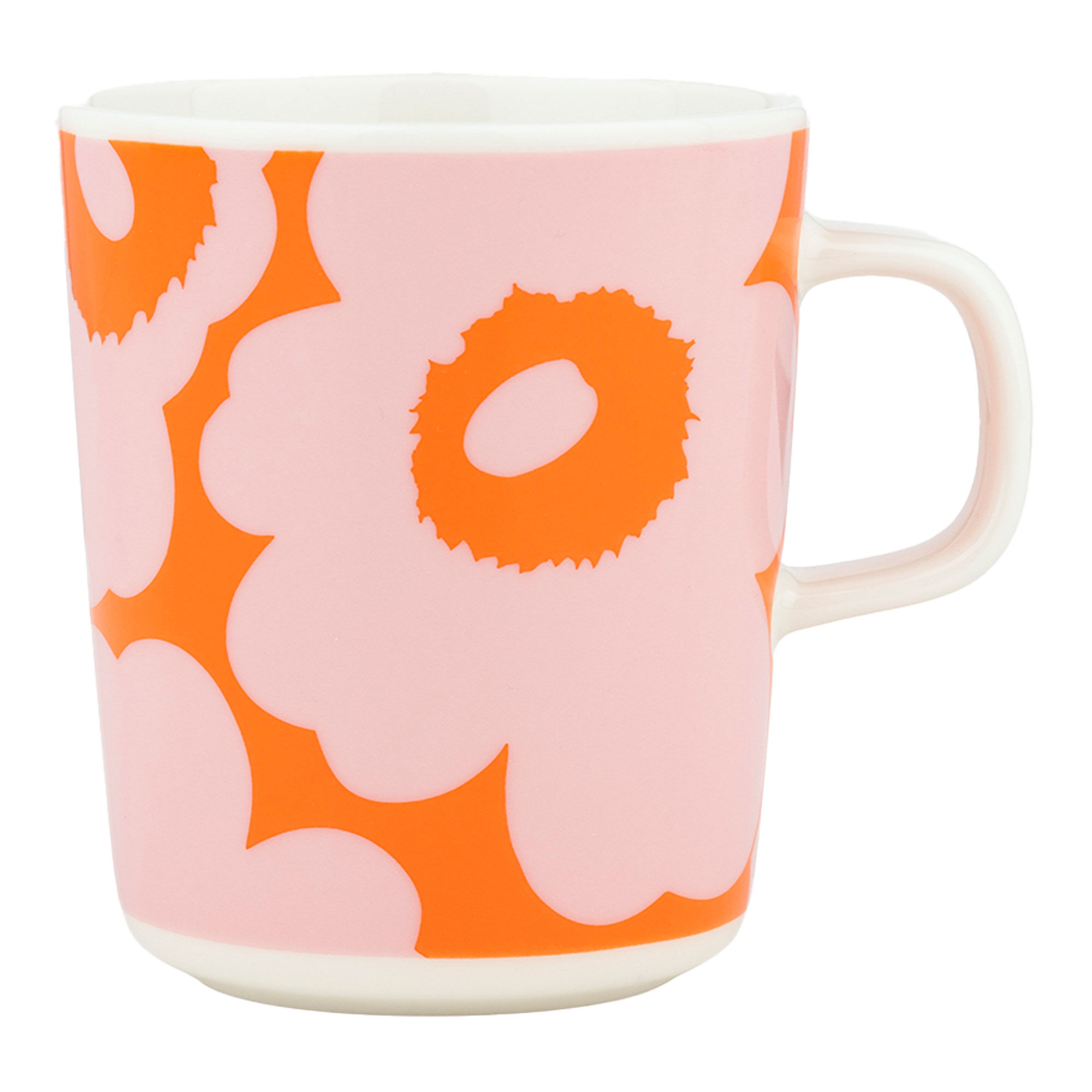 Marimekko Unikko Mugg     Dl  Vit Rosa Orange