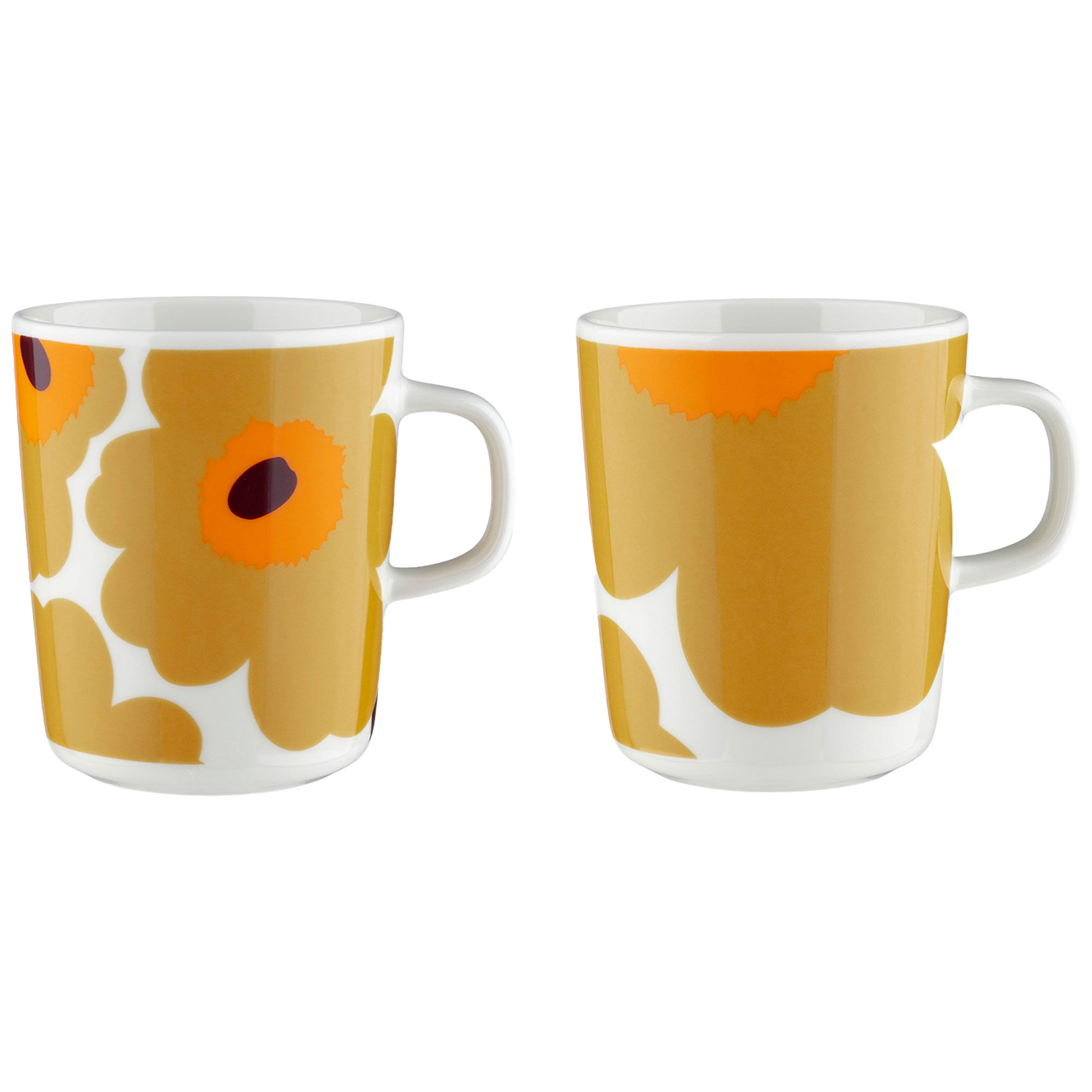 Marimekko Unikko Krus     Dl  -pak  Hvid Karamel Orange