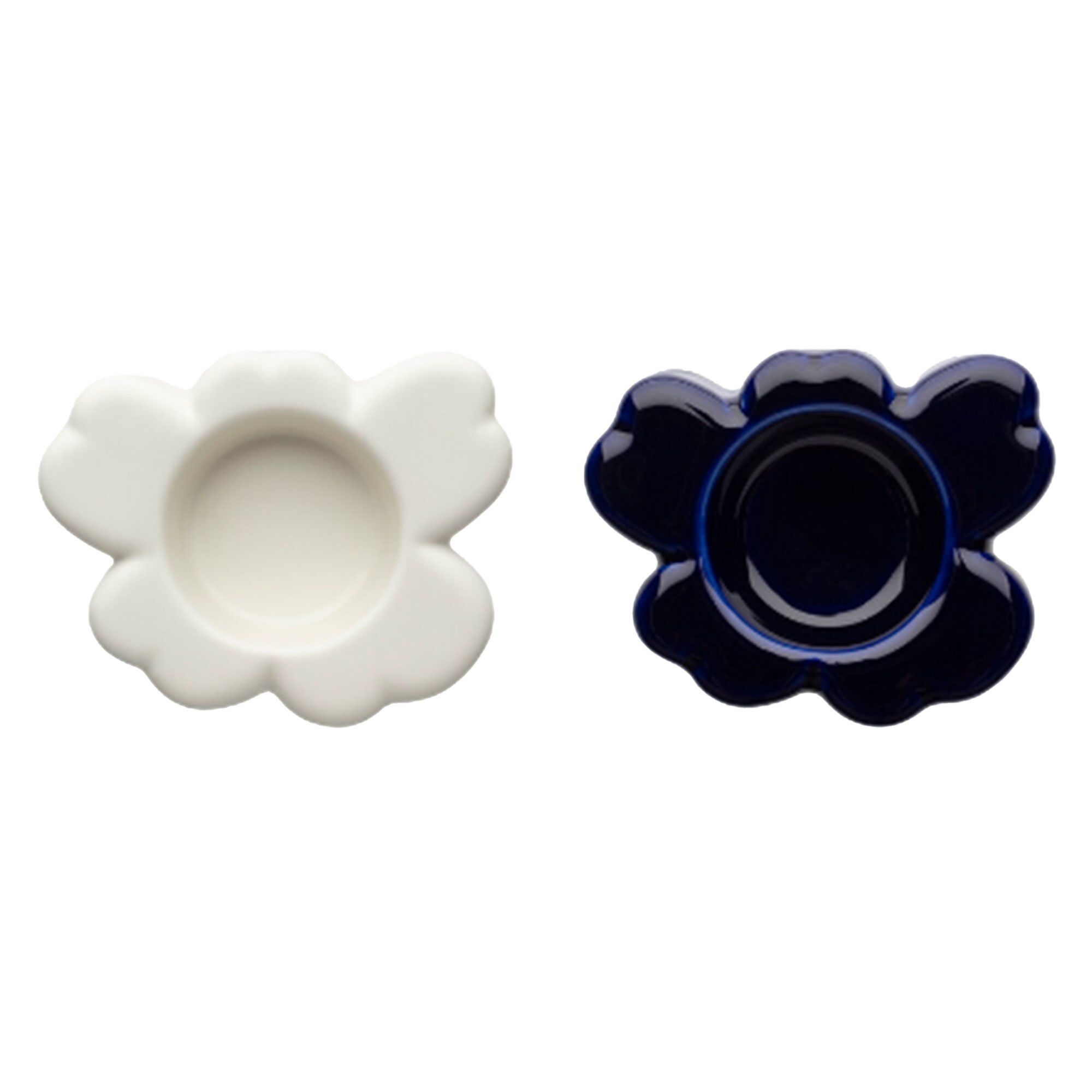 Marimekko Unikko Shape Fyrfadsstage  Cobalt Matte White    Stk