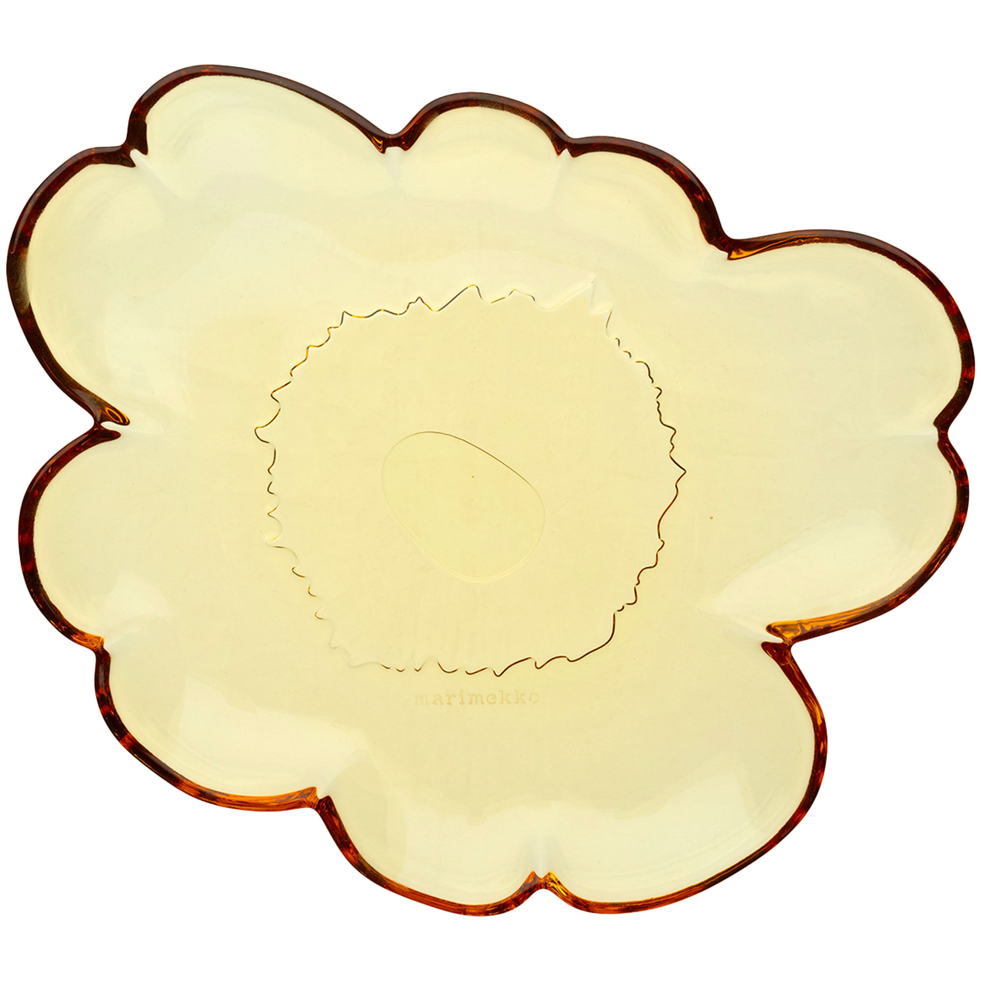 Marimekko Unikko Shape Glastallerken 20 Cm  Rav