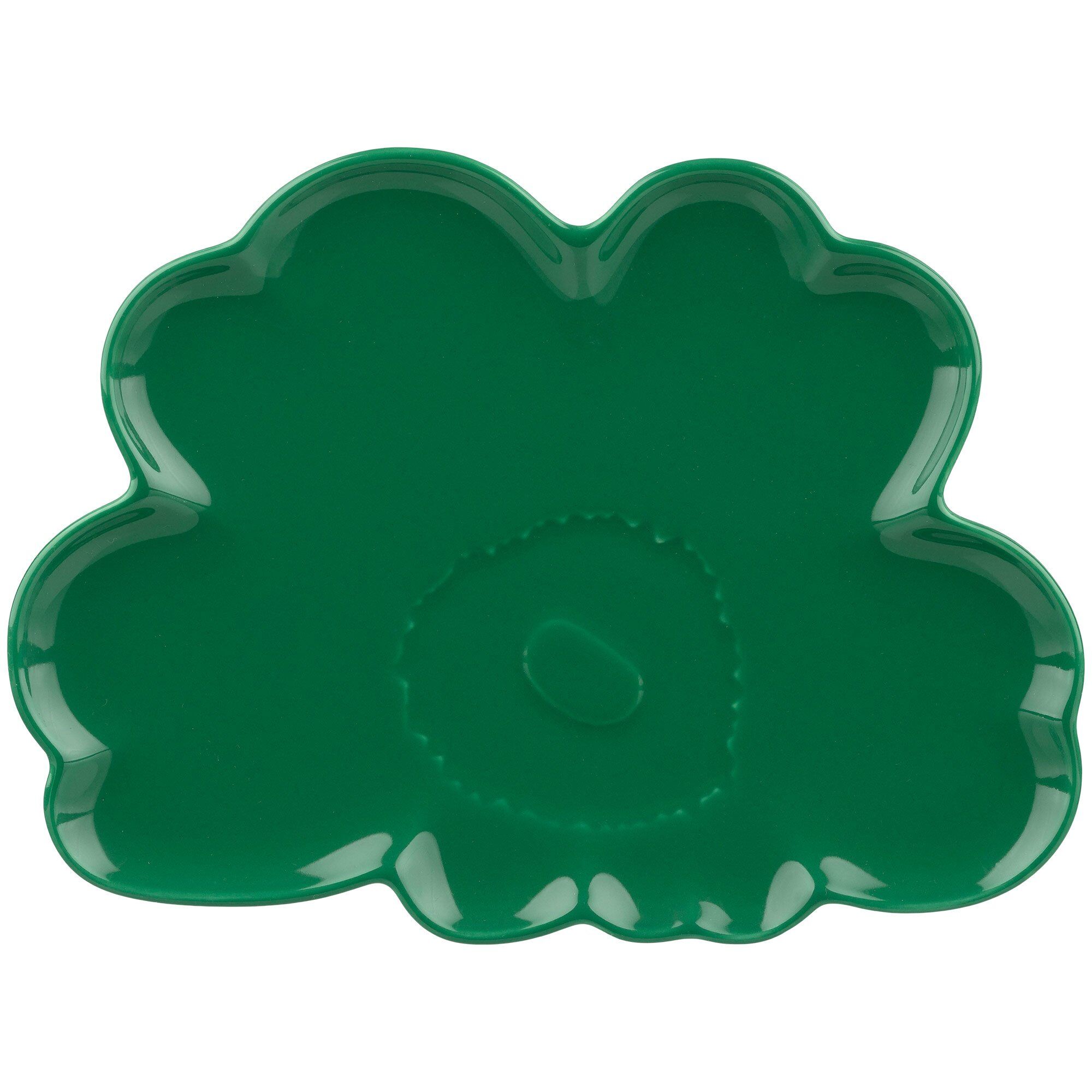 Marimekko Unikko Shape Tallerken 19 Cm  Grøn
