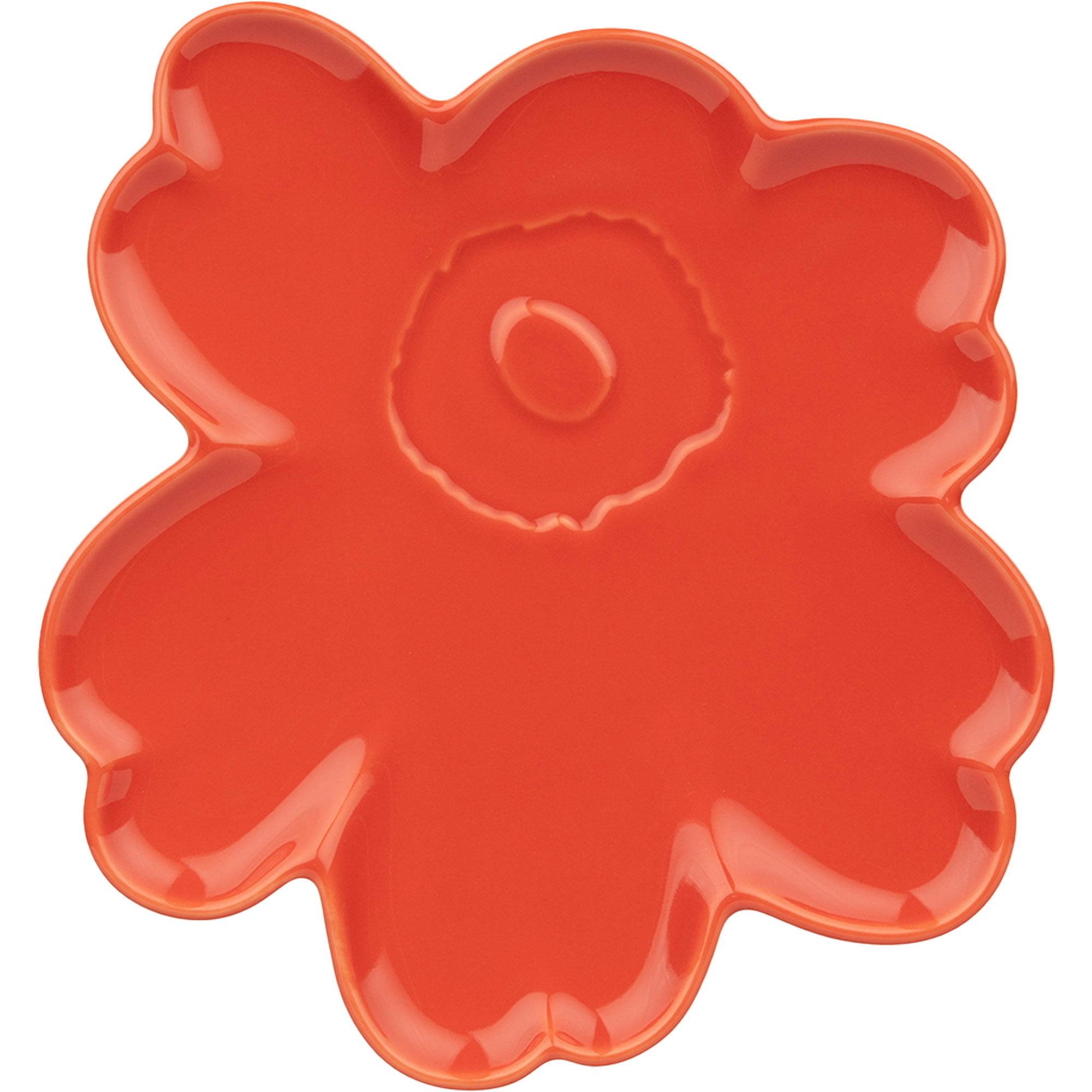 Marimekko Unikko Shape Tallerken 20 Cm  Orange