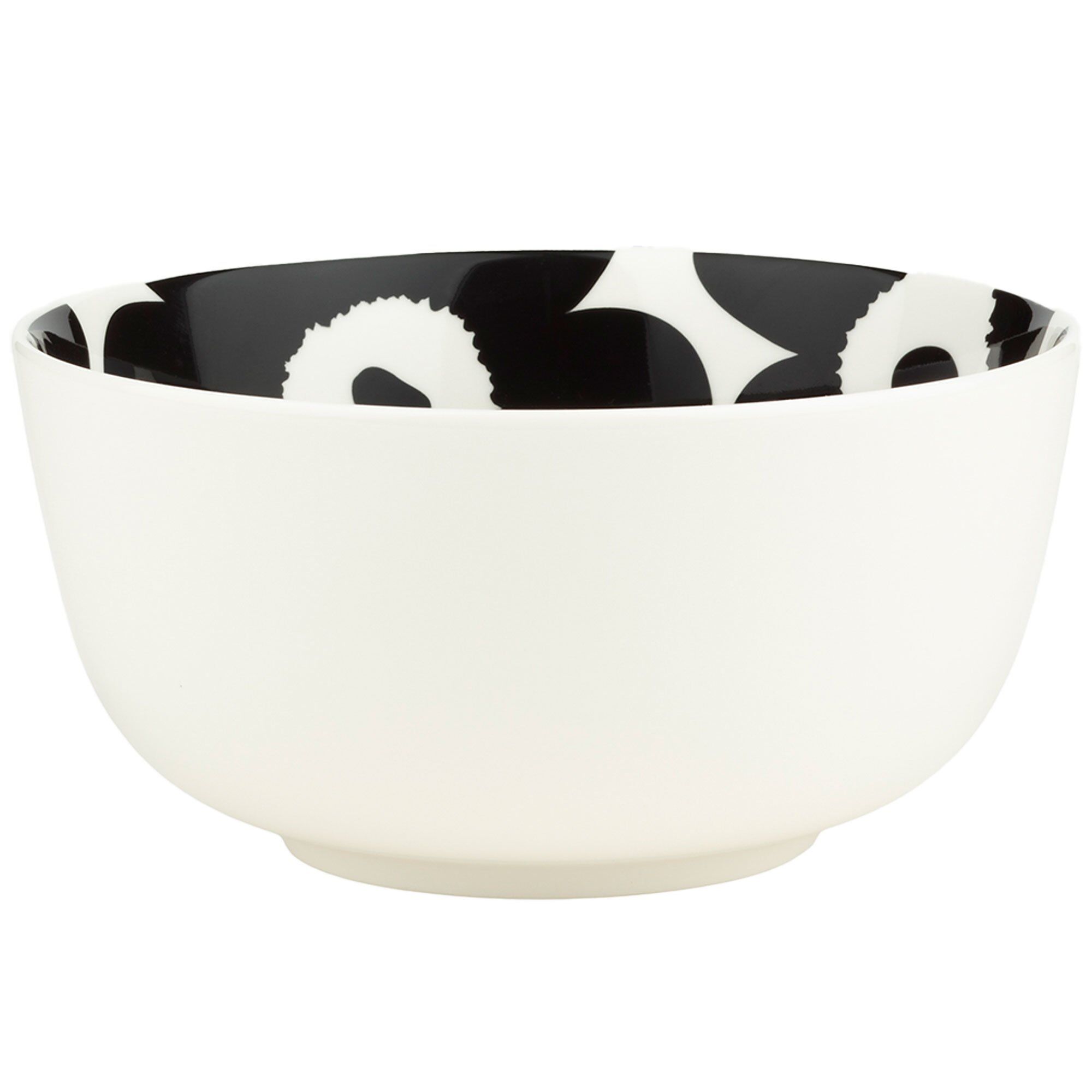 Marimekko Unikko Skål   Dl  Hvid Sort