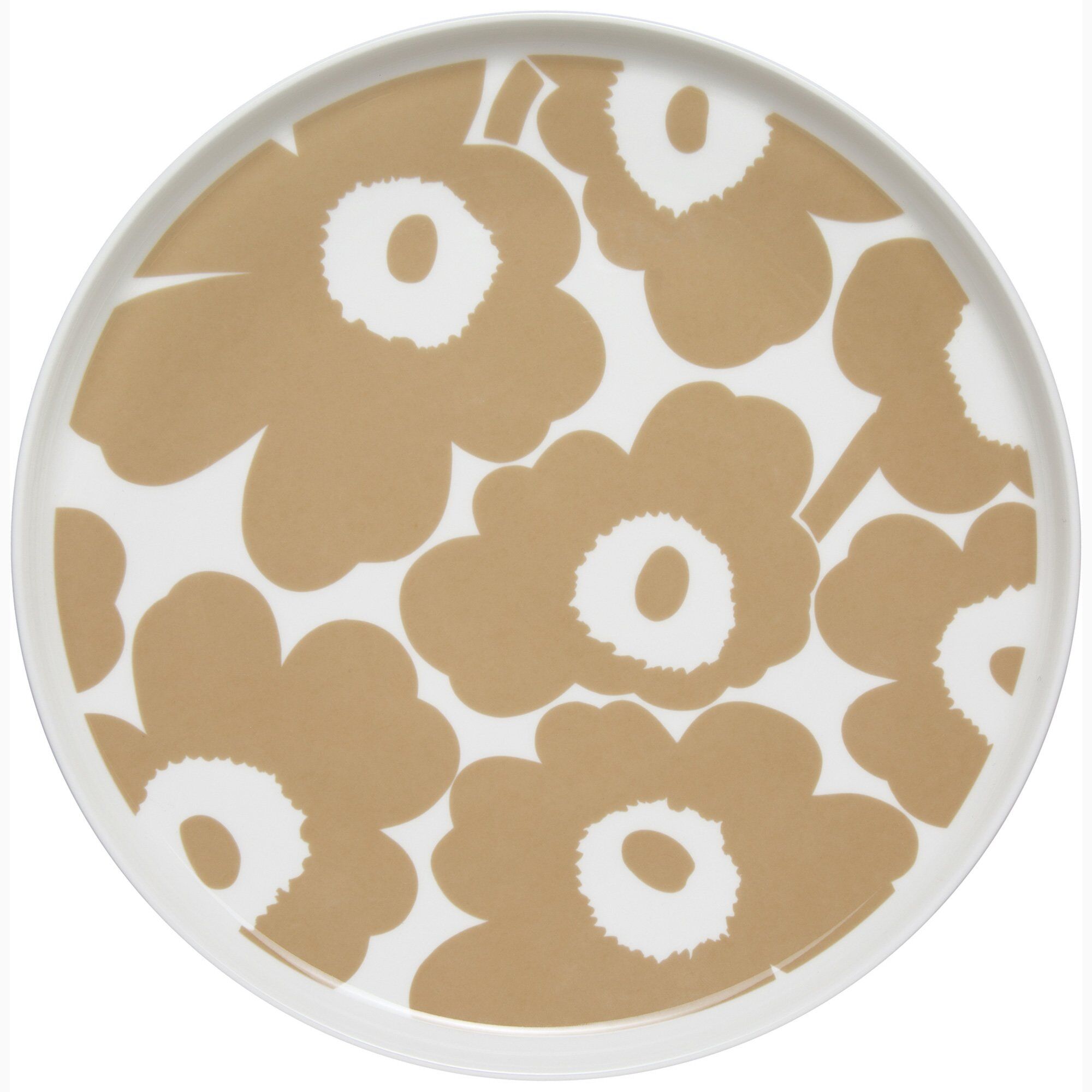 Marimekko Unikko Tallerken  25 Cm  Hvid