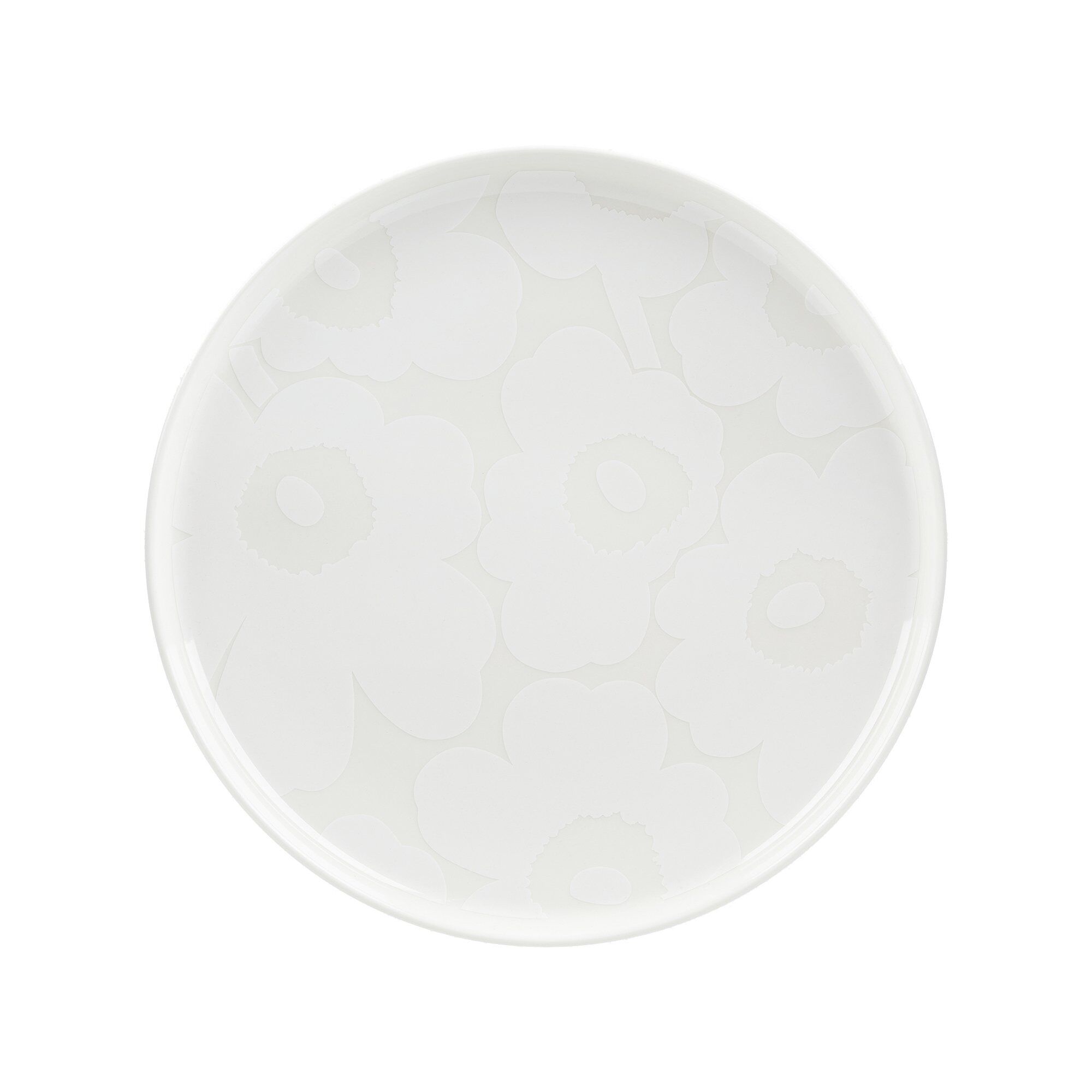Marimekko Unikko Tallerken 25 Cm  Hvid