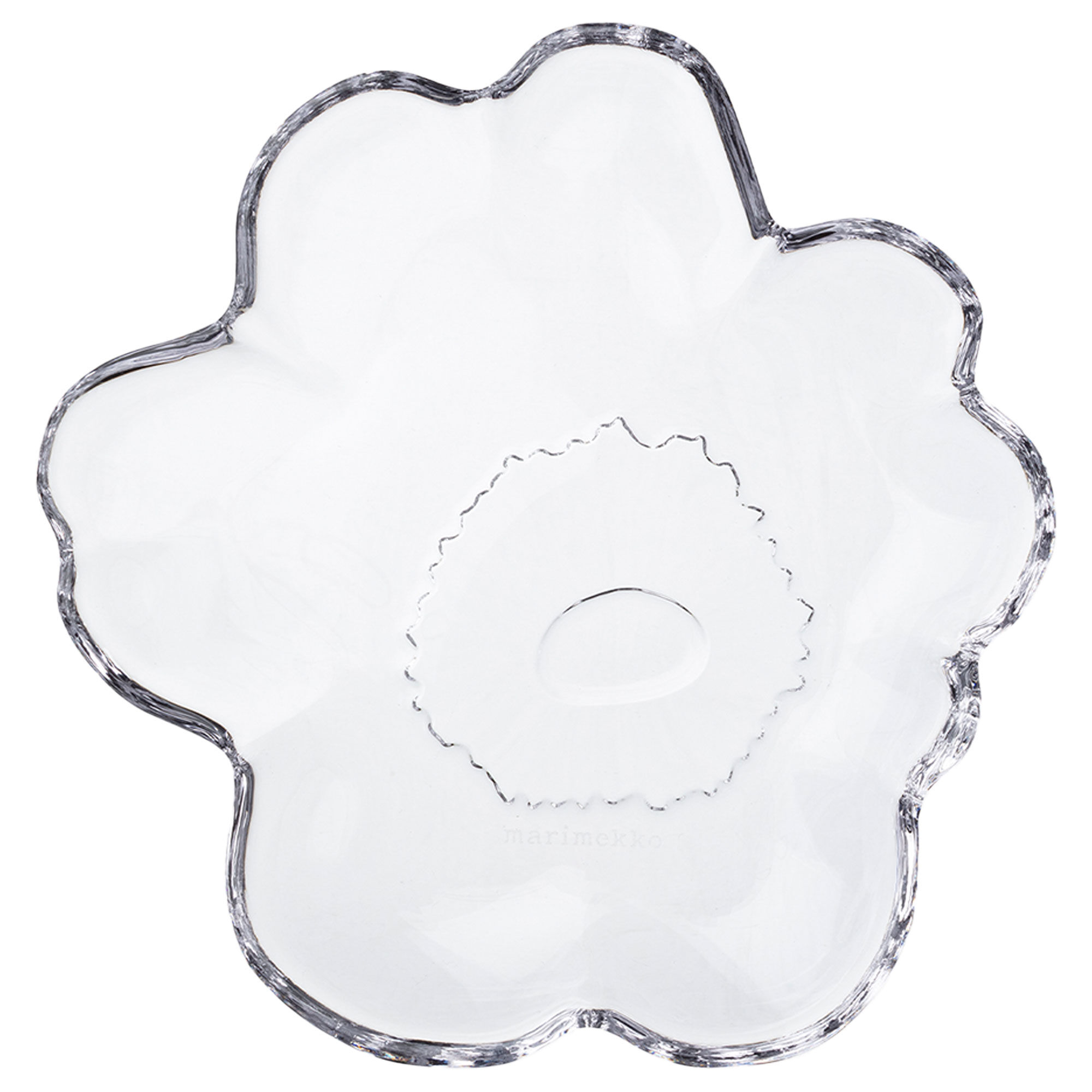 Marimekko Unikko Tallerken 13 Cm  Klart Glas