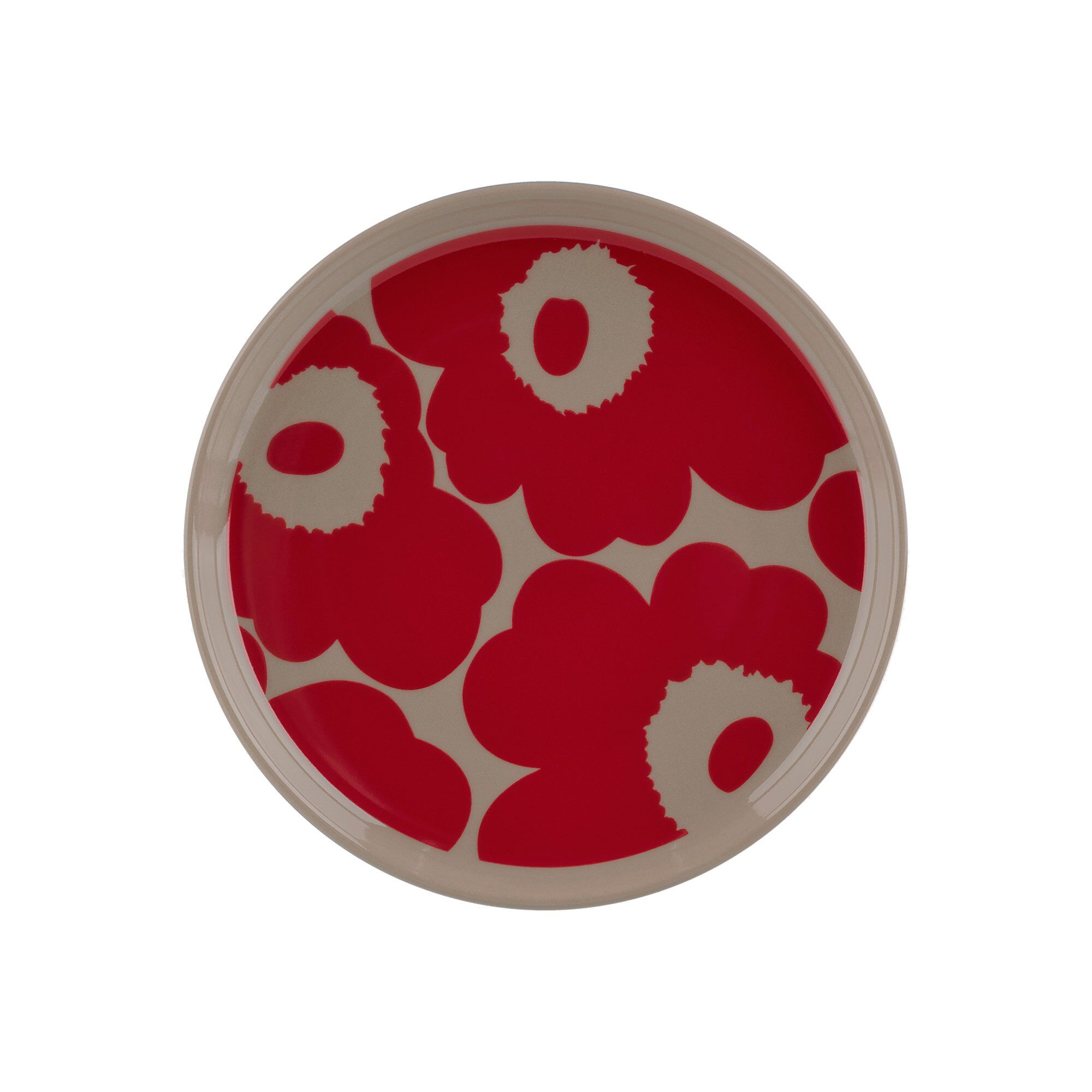 Marimekko Unikko Tallerken 13   Cm  Terra Red