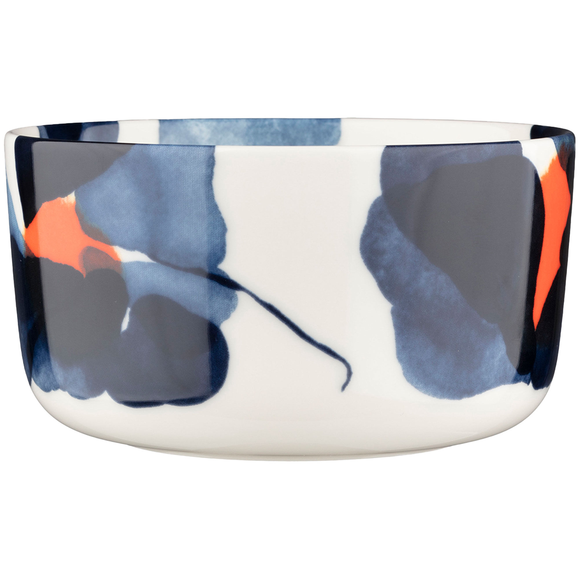Marimekko Valssi Skål   Dl  White Blue Orange