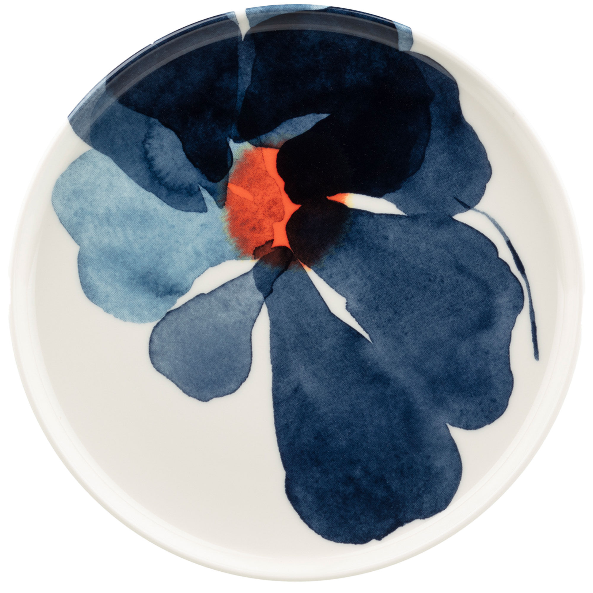 Marimekko Valssi Tallerken 20 Cm  White Blue Orange