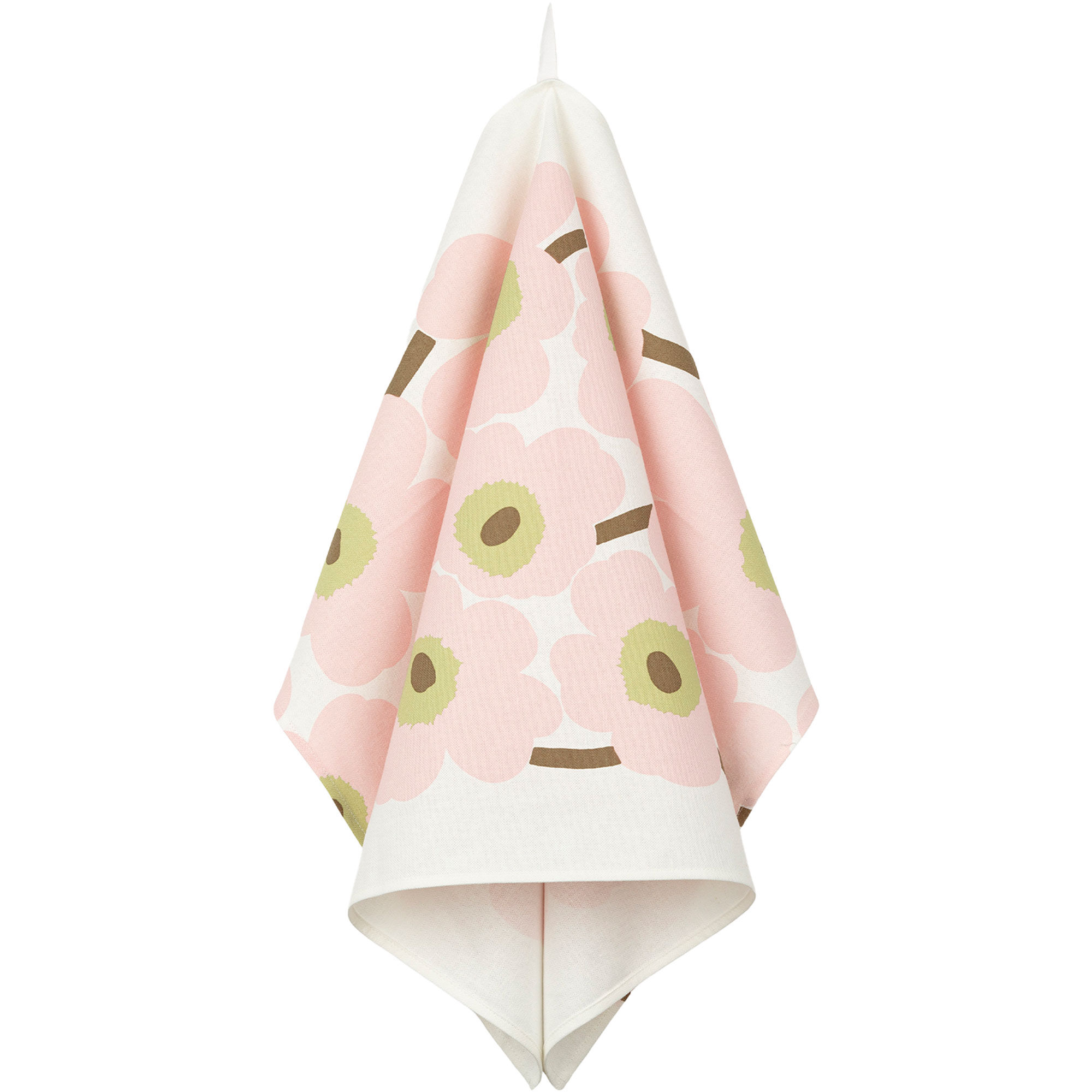 Marimekko-unikko Viskestykke 43   70 Cm  Hvid Rosa