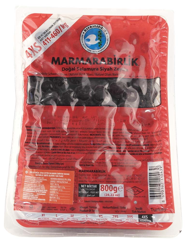 Marmarabirlik Sort Oliven 4xs 800