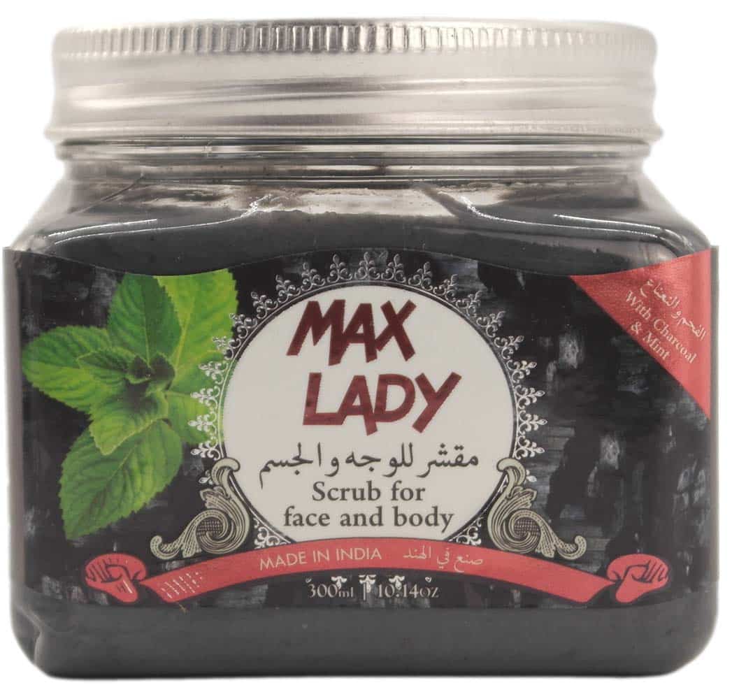 Max Lady Whitening Scrub Charcoal 300 Ml