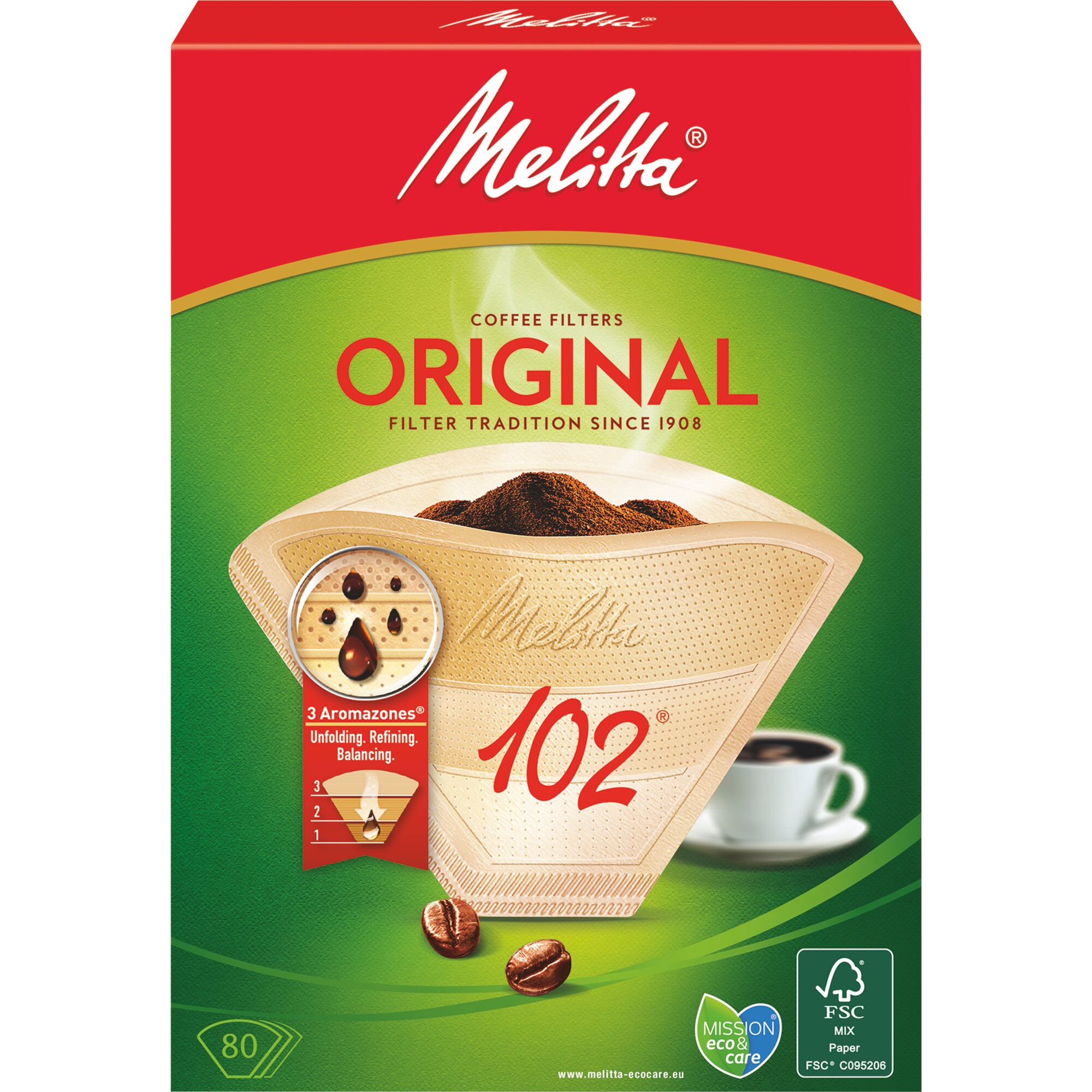 Melitta 102 80 Ubleget Kaffefiltre
