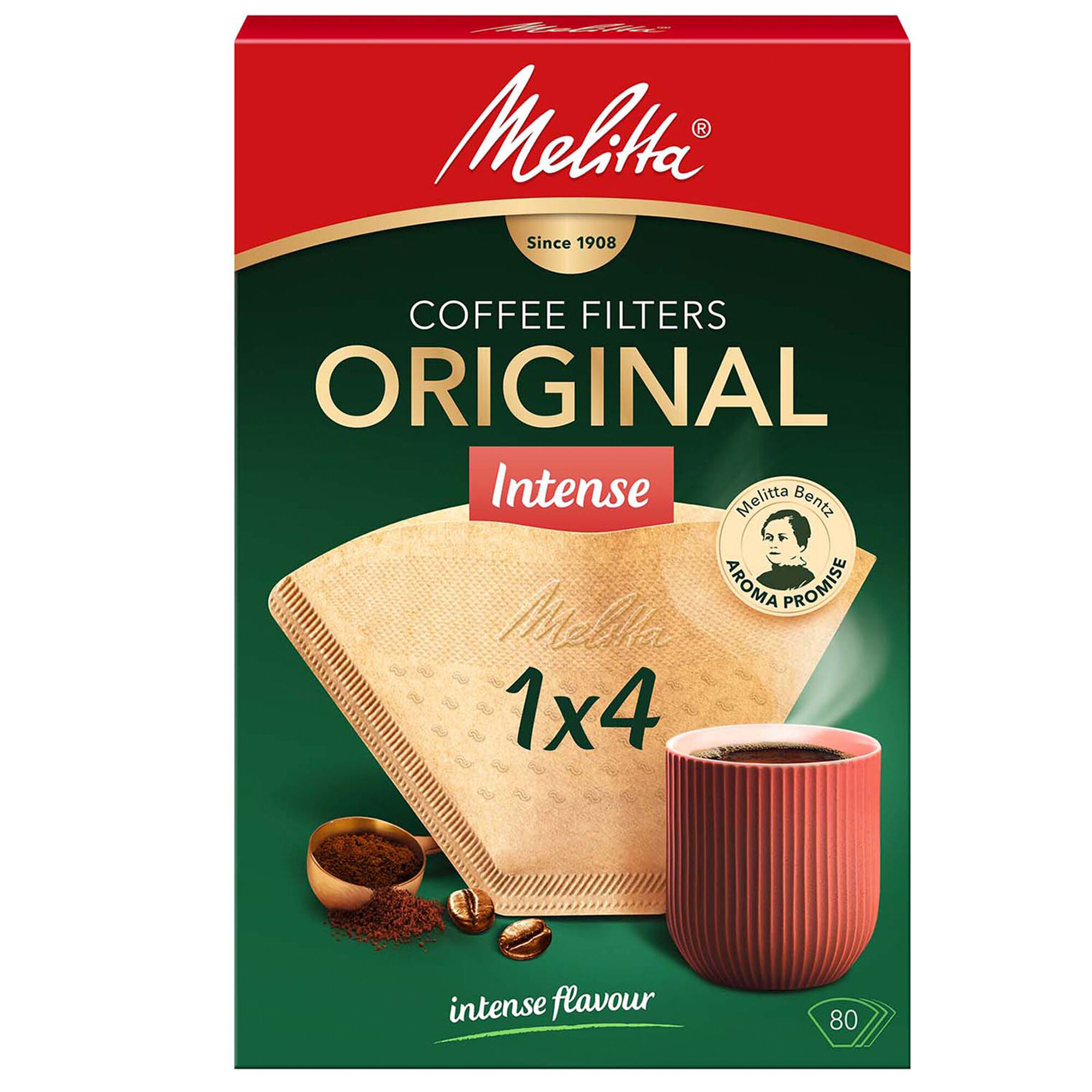 Melitta 1x4 80 Gourmet Intense Kaffefiltre