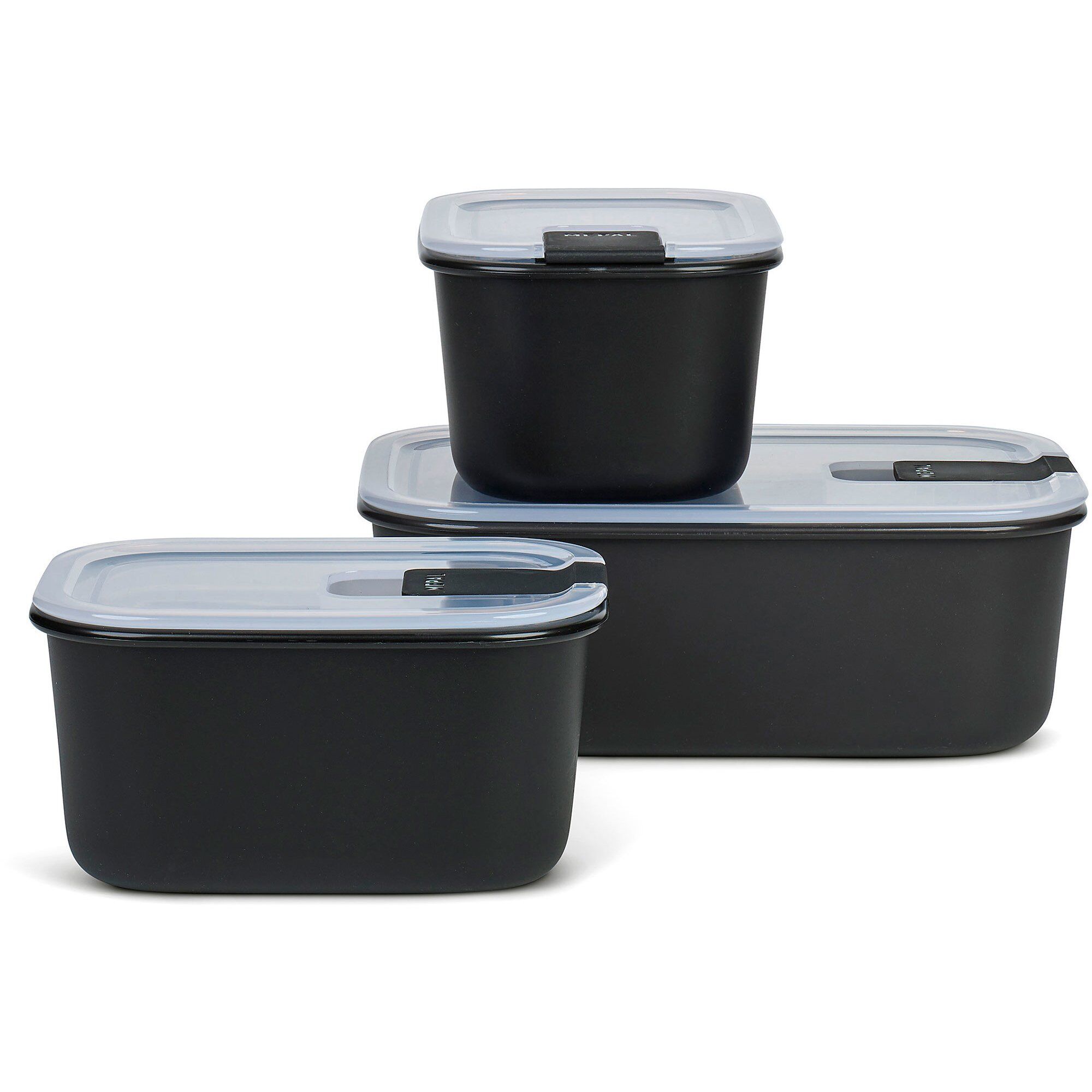 Mepal Easyclip Opbevaringsbokse   Stk  Nordic Black