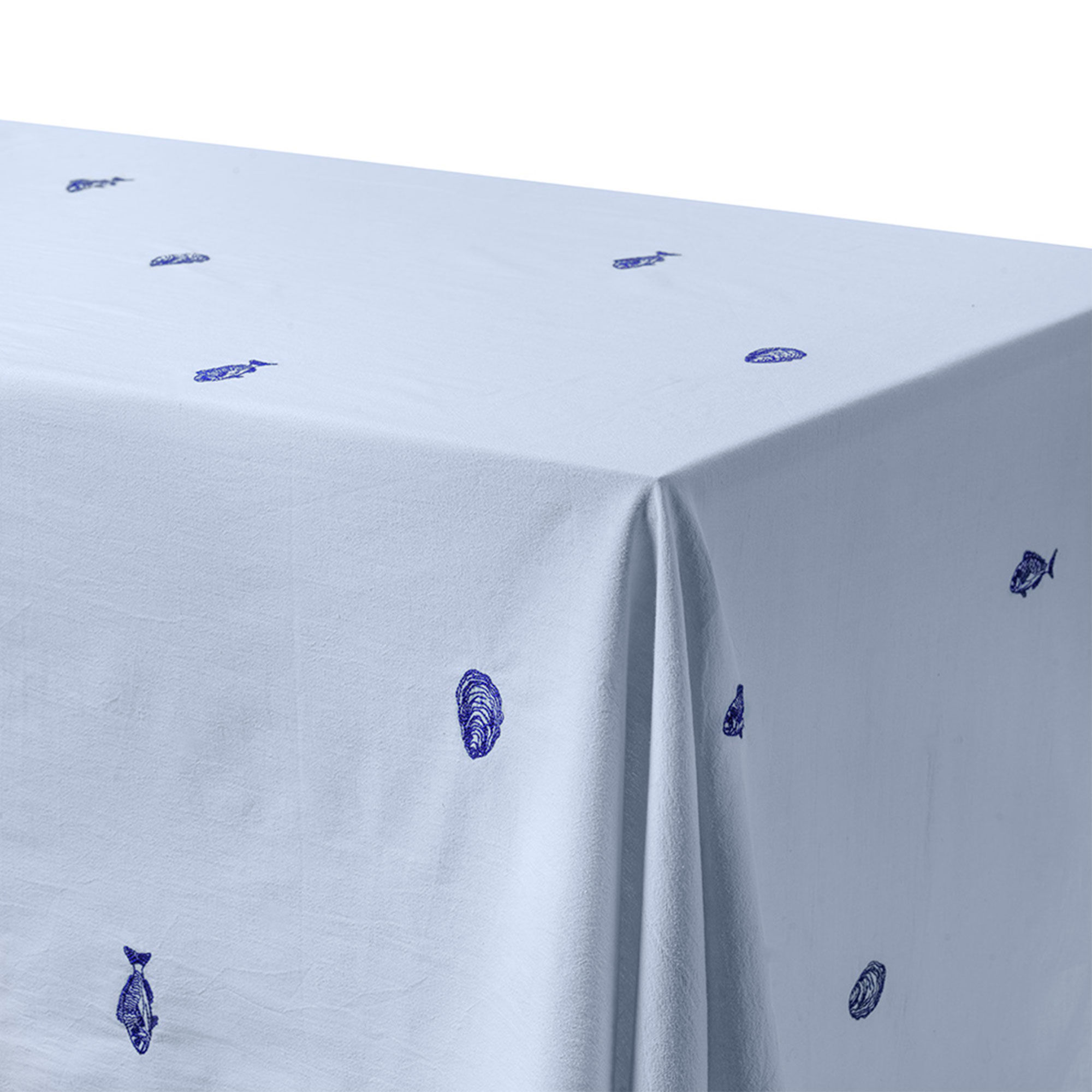Midnatt Josefin La Mer Dug 180x145 Cm  Blå