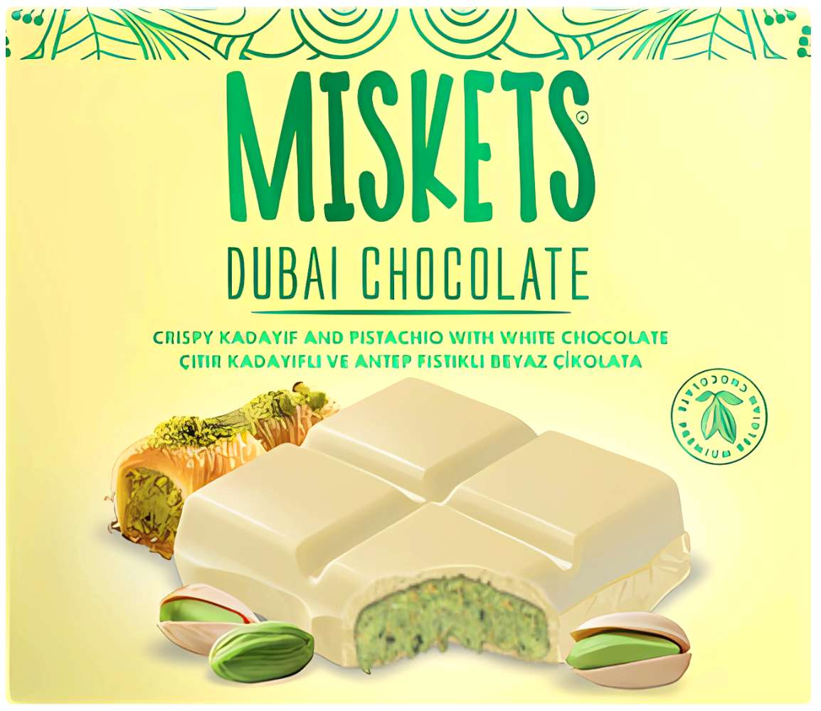 Miskets Dubai Chokolade Hvid 100