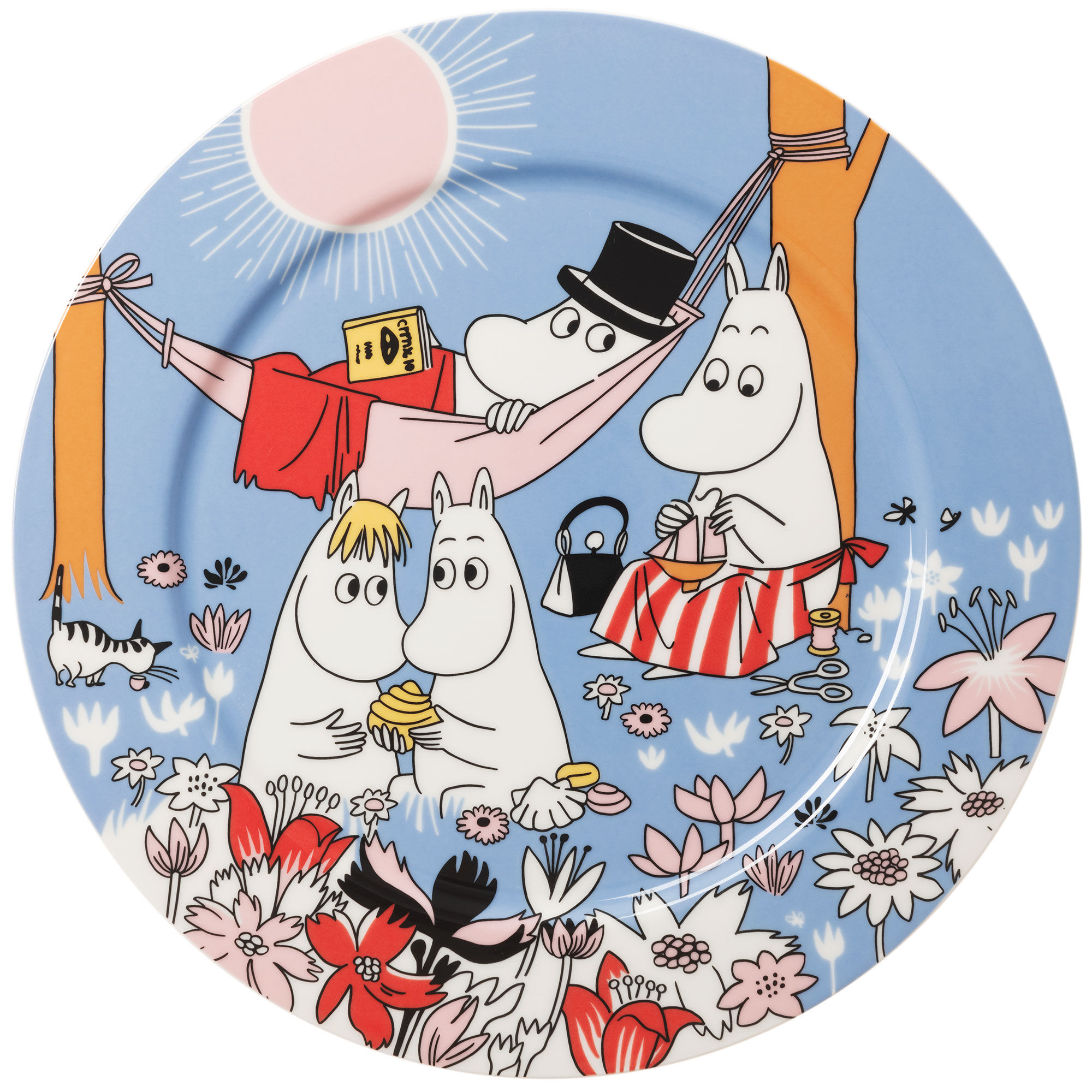 Moomin Arabia Familiehygge Serveringsfad 30 Cm  Blå