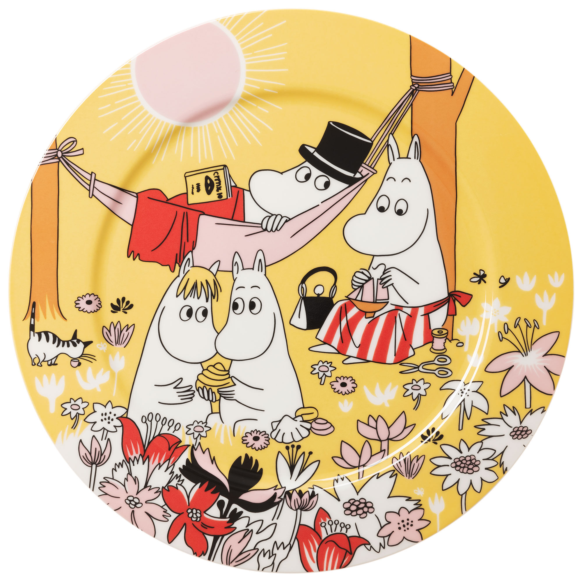 Moomin Arabia Familiehygge Serveringsfad 30 Cm  Gul