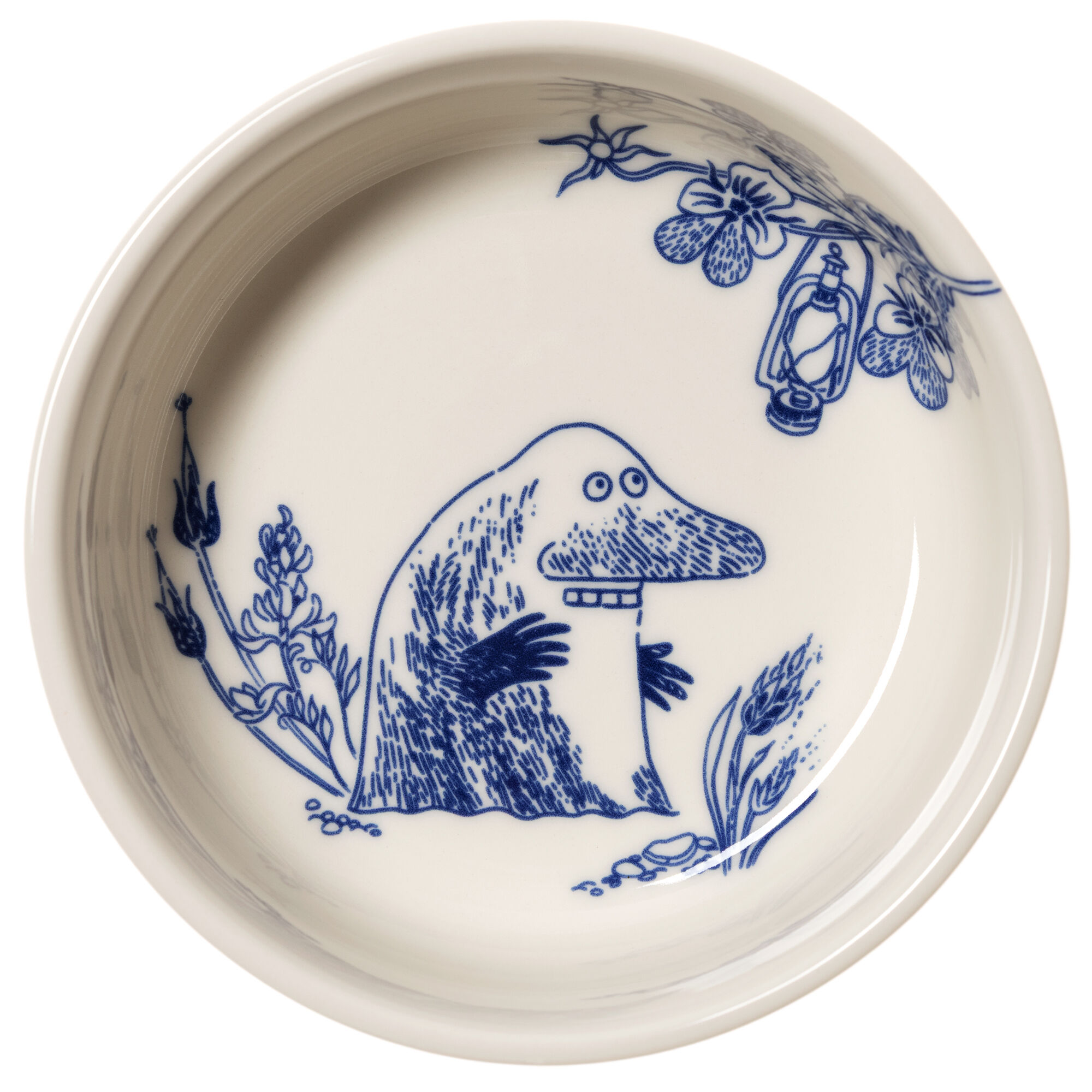 Moomin Arabia Mumi Haru Mårran Skål 12 Cm  Blå Hvid