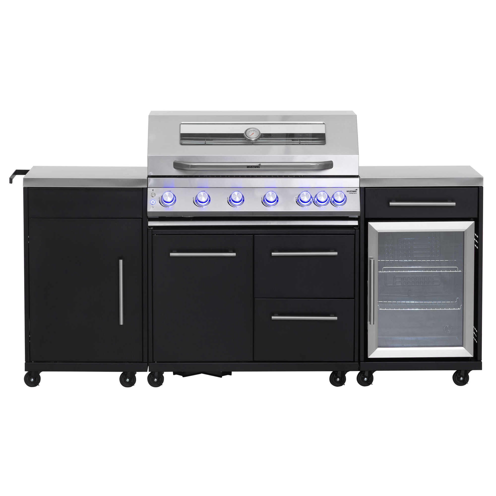 Mustang Topaz     Gasgrill Udekøkken Med Køleskab