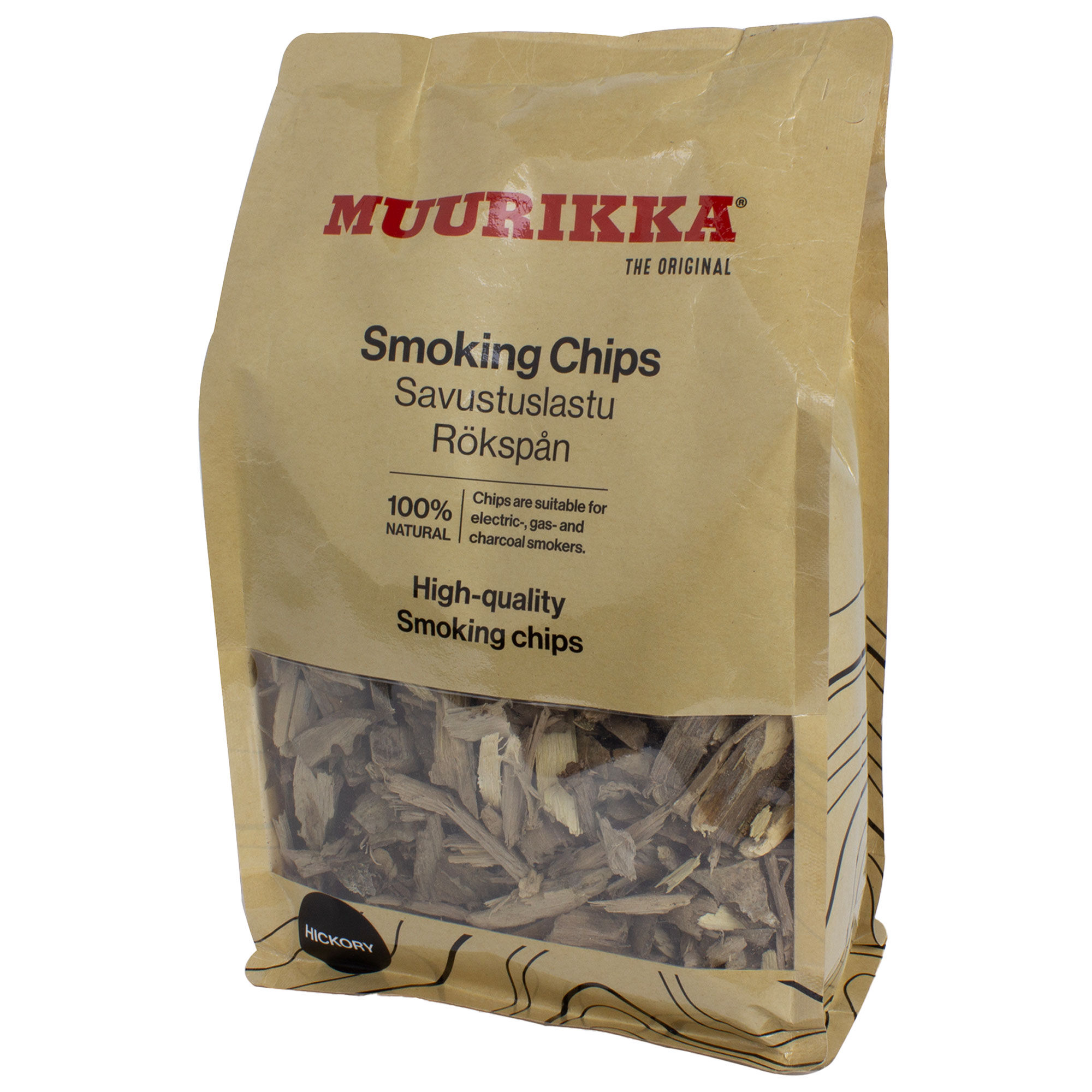 Muurikka Hickoryrøgspon 500