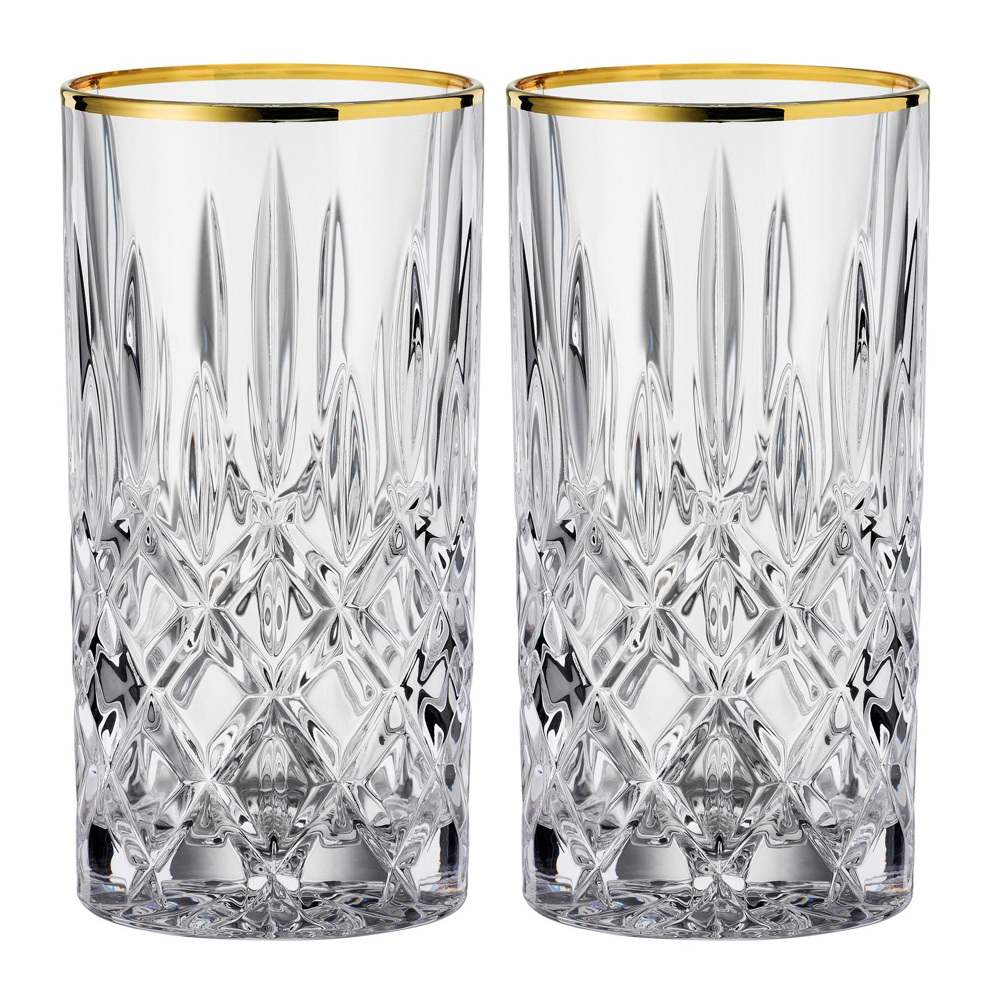 Nachtmann Noblesse Longdrinkglas  37   Cl  Gold    Stk